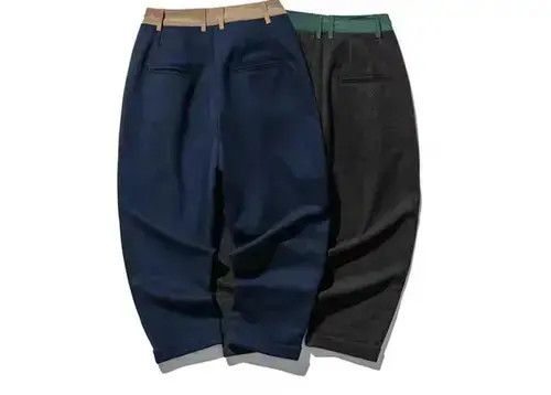 Other 20AW Indigo Union Japan Green Patchwork Straight Leg Pants Size US 33 - 3 Thumbnail