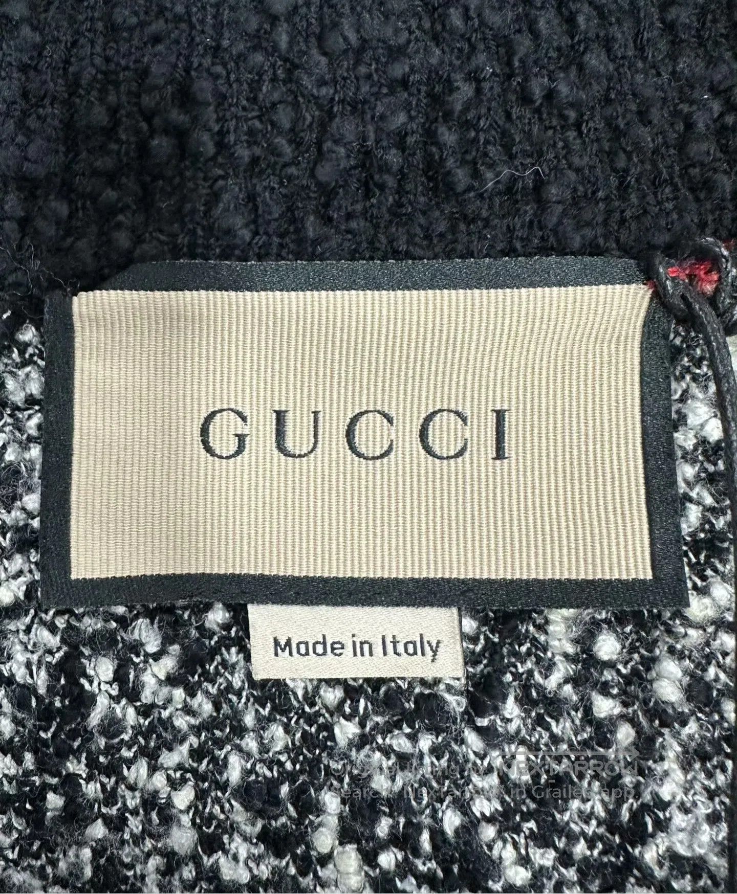 Gucci Guicci Black Double G Monogram Wool Knit Short Sleeve Polo Size US L / EU 52-54 / 3 - 3 Thumbnail