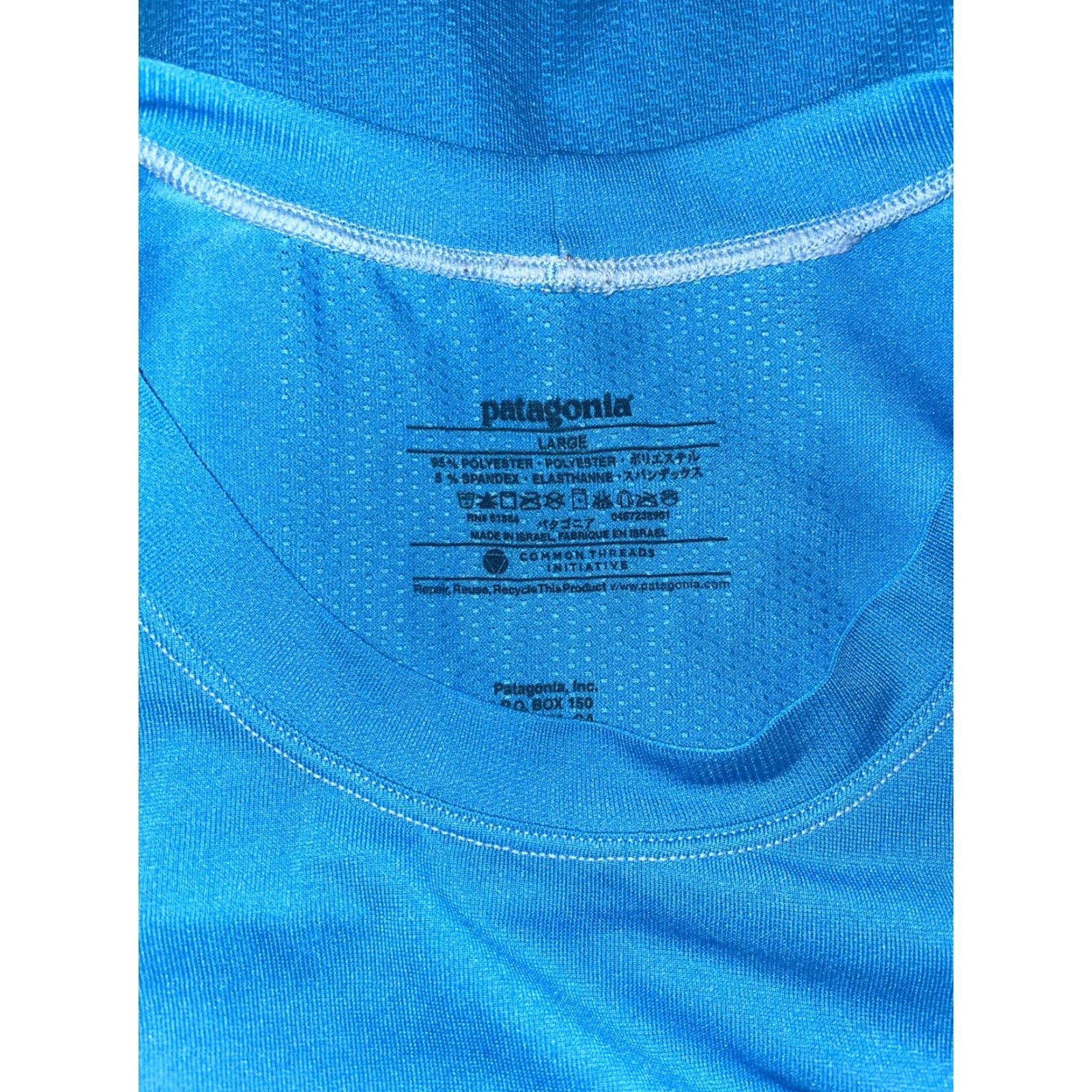 Patagonia Patagonia T-Shirt Blue Short Sleeve Athletic Mens L Size US L / EU 52-54 / 3 - 5 Thumbnail