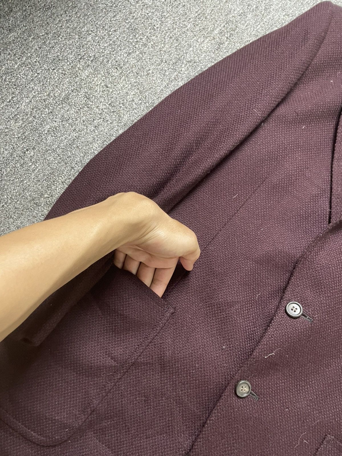 Japanese Brand Habergeon Single Breasted Wool Blazer (180) Size US S / EU 44-46 / 1 - 3 Thumbnail