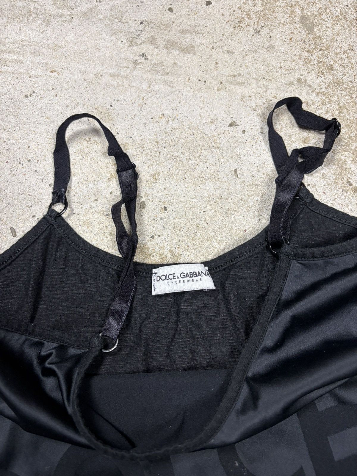 Dolce & Gabbana Vintage 2000s Dolce & Gabbana Black Spellout Logo Top Size S / US 4 / IT 40 - 8 Thumbnail
