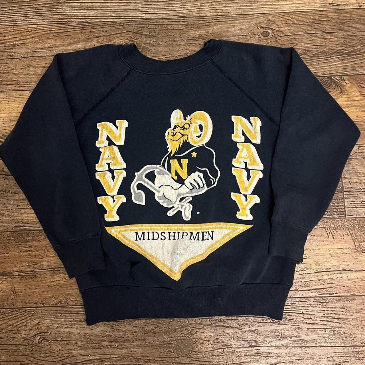 Vintage Vintage 80’s Navy Sweater Size US M / EU 48-50 / 2 - 1 Thumbnail