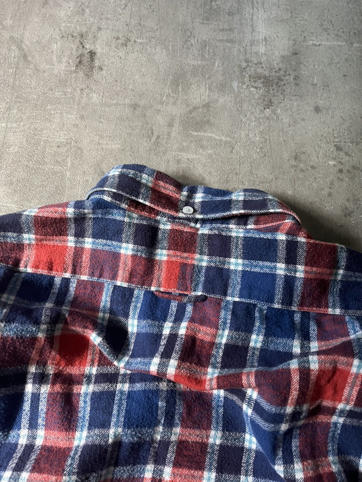 Thom Browne Thom Browne flannel red navy plaid button up shirt Size US L / EU 52-54 / 3 - 8 Thumbnail