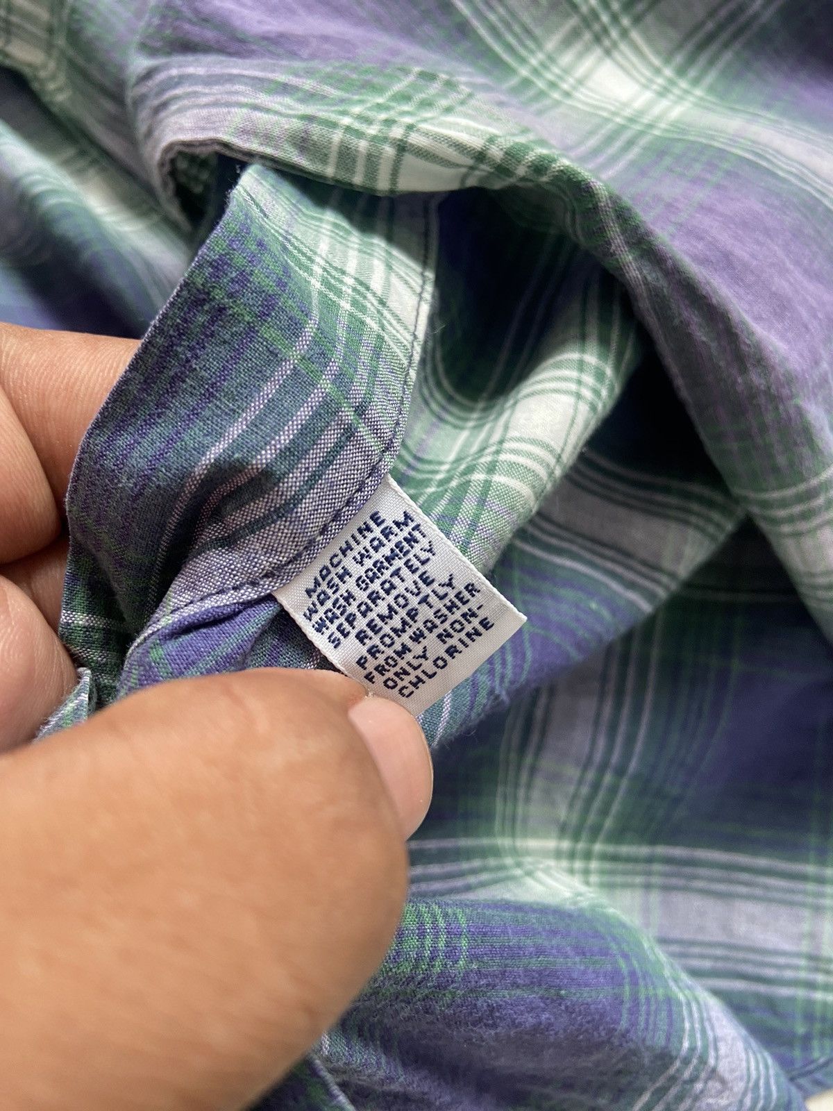 Polo Ralph Lauren Vintage 90’s Polo Ralph Lauren Small Pony Blake Plaid Shirt Size US M / EU 48-50 / 2 - 4 Thumbnail
