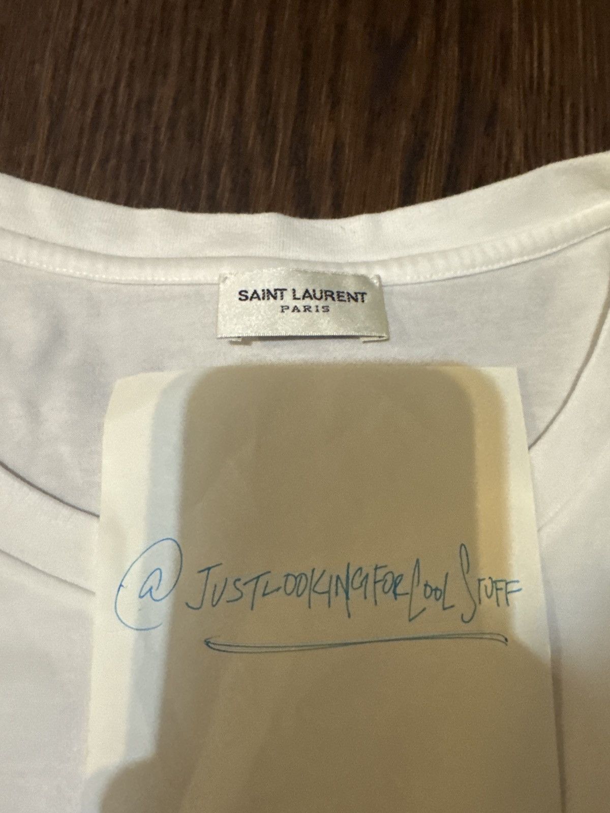 Saint Laurent Paris Saint Laurent Bogo Tee Size US M / EU 48-50 / 2 - 4 Thumbnail
