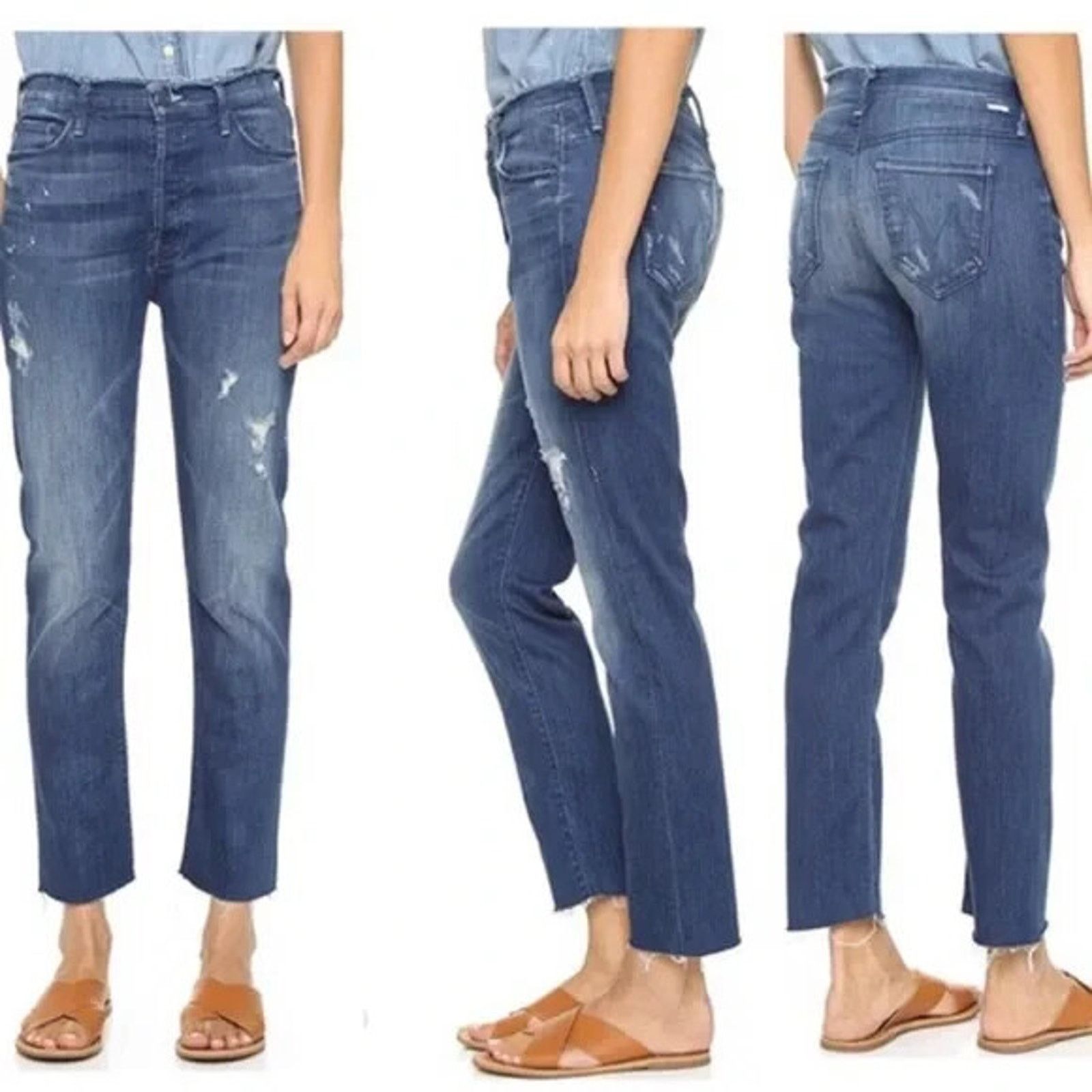 Other Mother The Double Fray Vagabond Take the Edge Off Jeans 27 Size 27" / US 4 / IT 40 - 3 Thumbnail