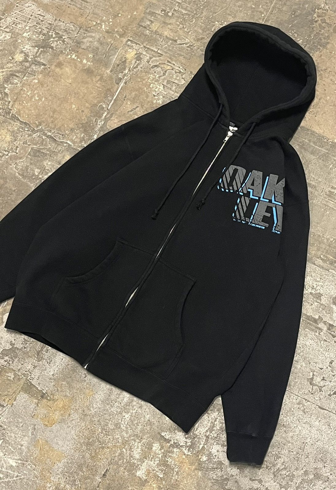 Oakley × Vintage Oakley black zip up vintage hoodie y2k gorpcore Size US L / EU 52-54 / 3 - 3 Thumbnail