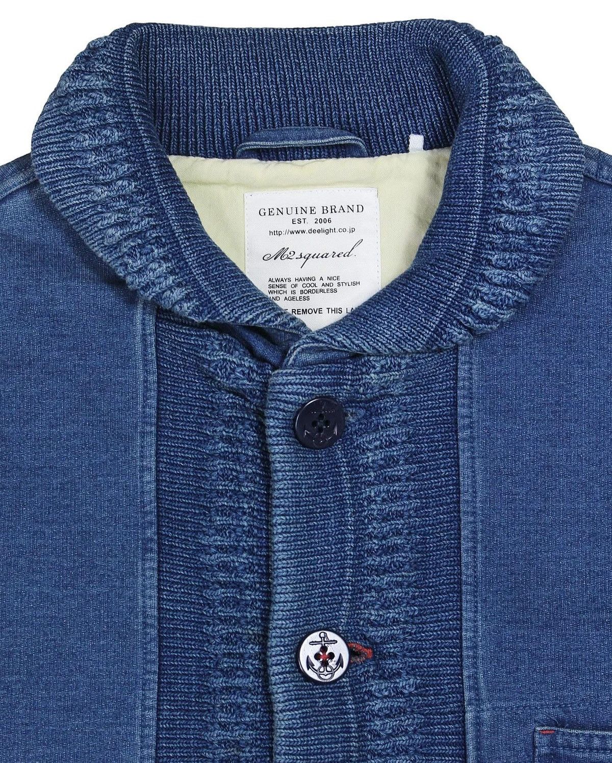 Vintage 2000S M2SQUARED GENUINE DOBBY SHAWL COLLAR CARDIGAN Size US L / EU 52-54 / 3 - 2 Thumbnail