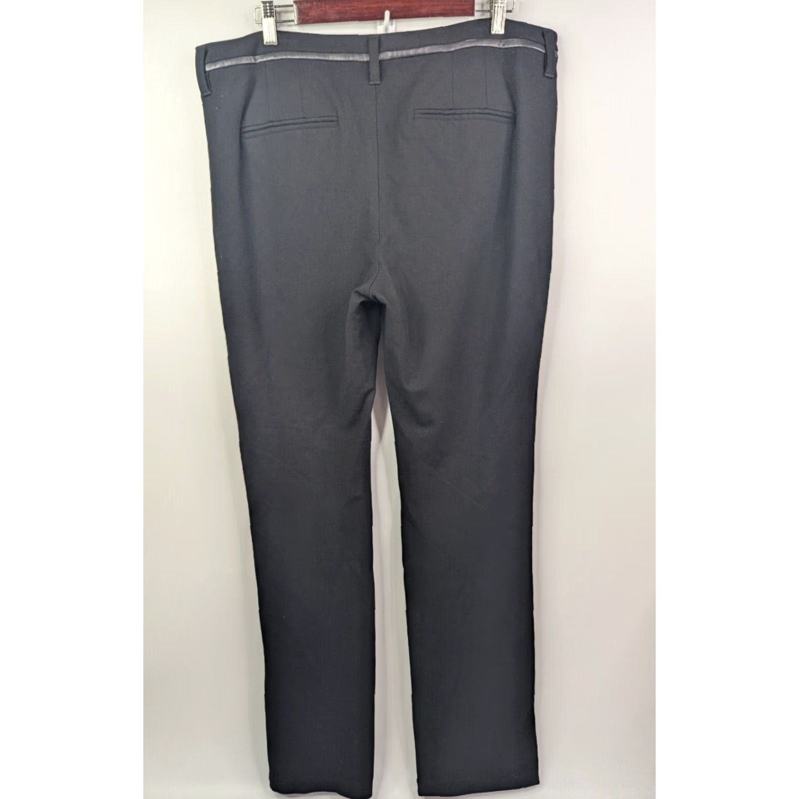 NYDJ NYDJ Slim Trouser Ponte Knit Pants Size 14 Black Nip Tuck Technology Slimming Size 36" / US 14 / IT 50 - 5 Thumbnail