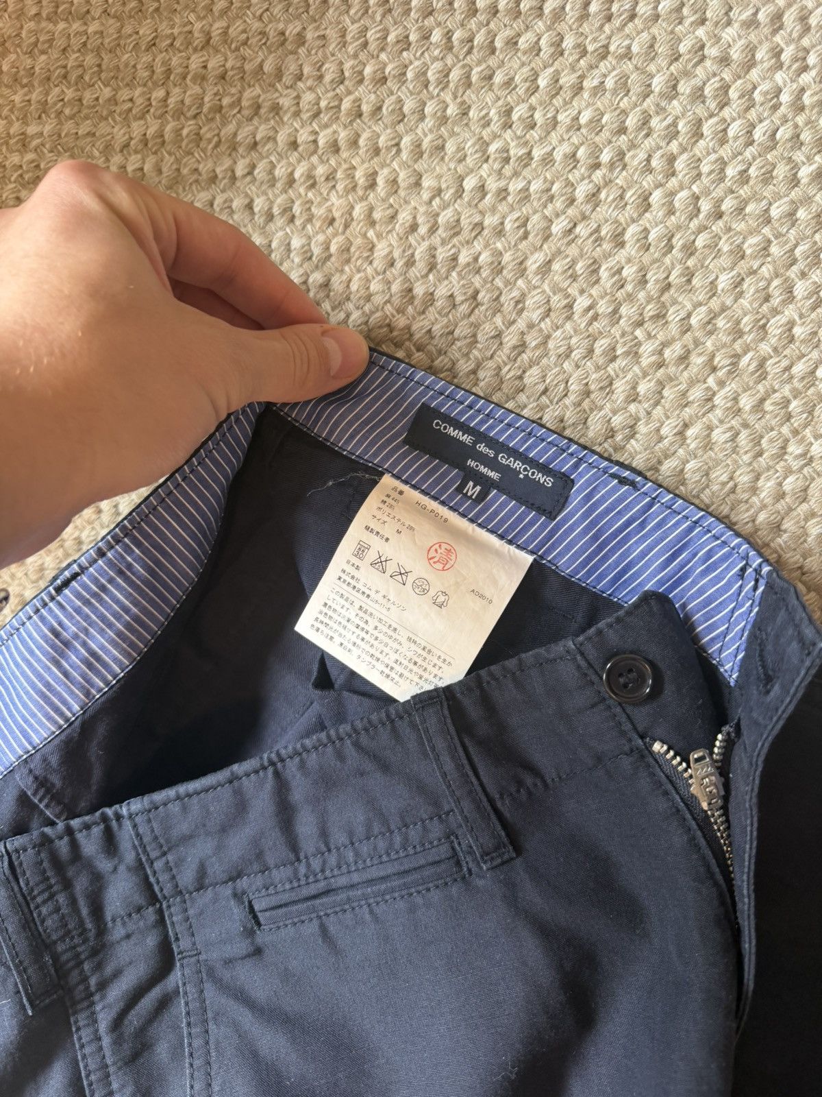 Comme des Garcons Vintage Trousers Navy Made in Japan Size US 32 / EU 48 - 2 Thumbnail