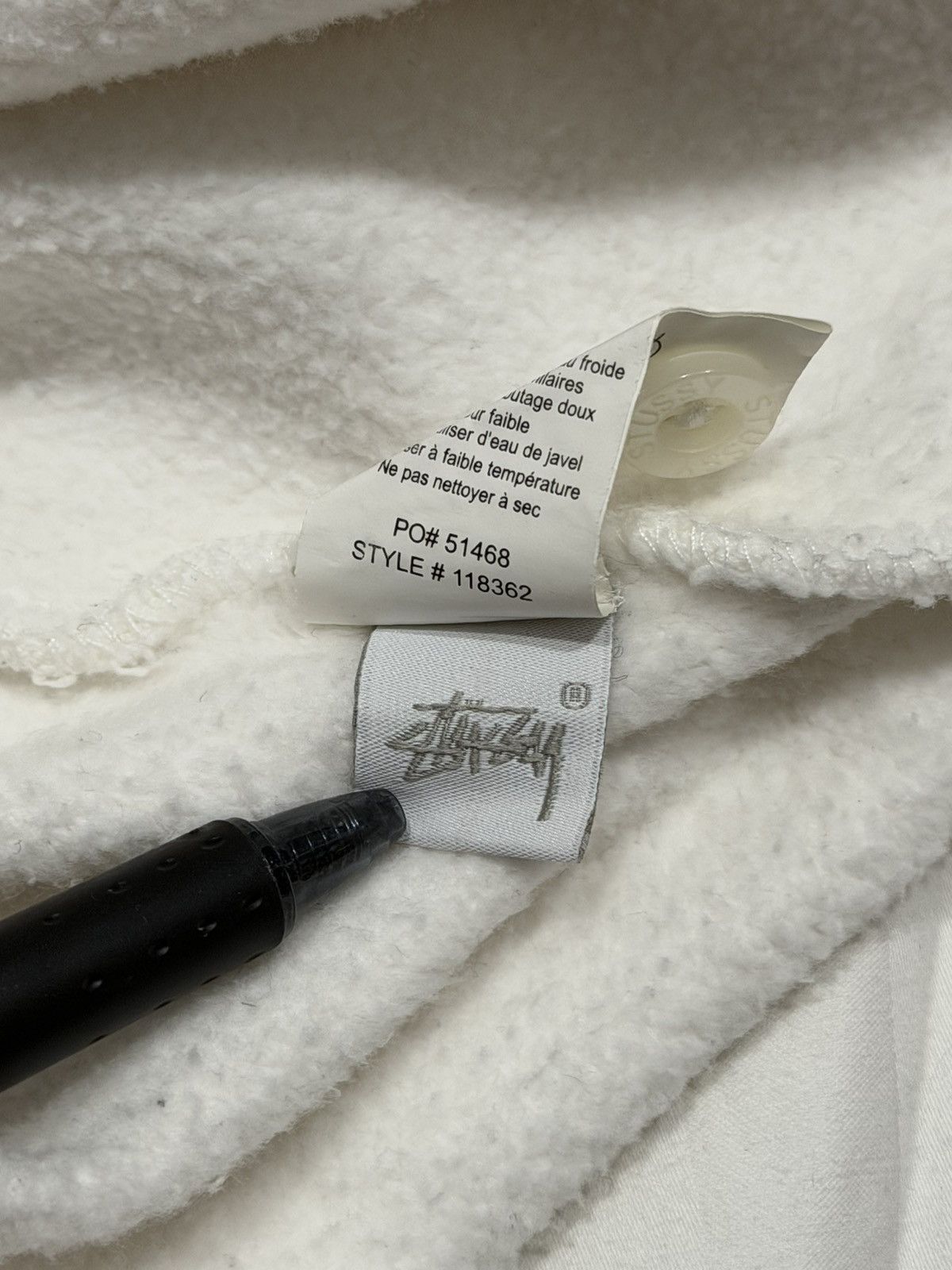 Stussy Stussy White Long Sleeve Polo Size US L / EU 52-54 / 3 - 6 Thumbnail