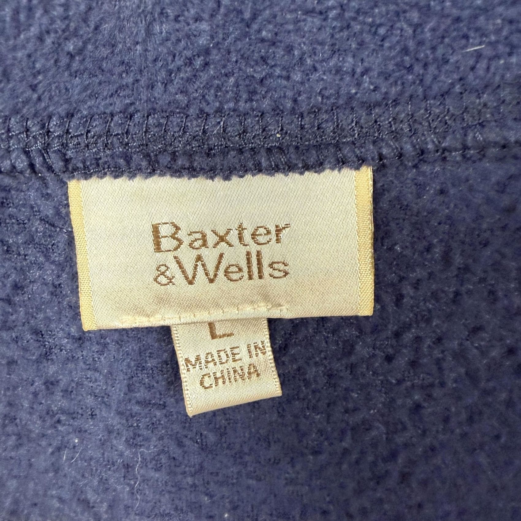 Vintage Baxter & Wells Vest L Fleece Bird Coastal Grandmacore Outdoorsy Woodland Nature Women Sleeveless Blue Zip Front Pockets Embroidered Size L / US 10 / IT 46 - 5 Thumbnail