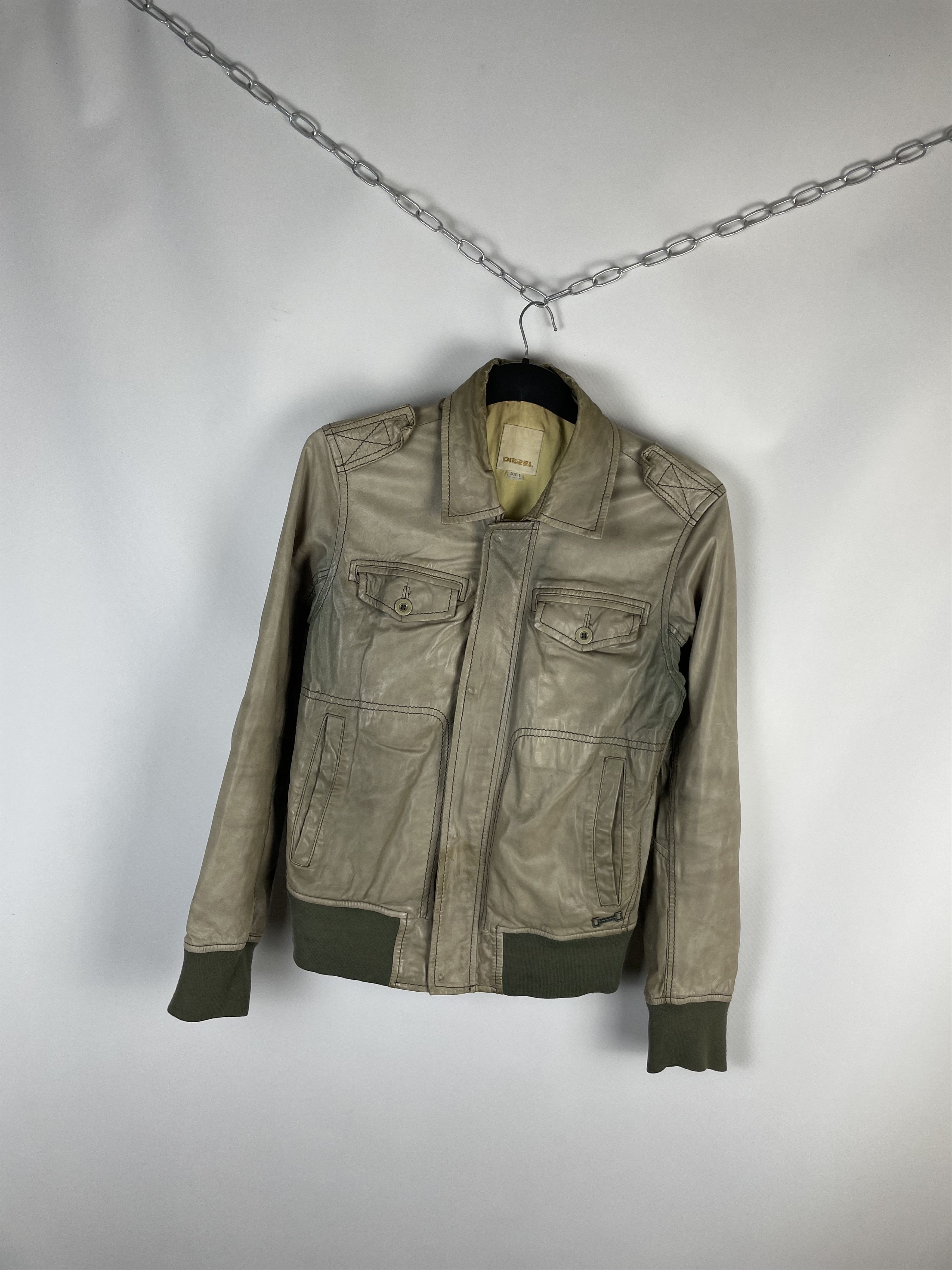 Diesel Vintage Diesel Leather Jacket Size US L / EU 52-54 / 3 - 2 Thumbnail