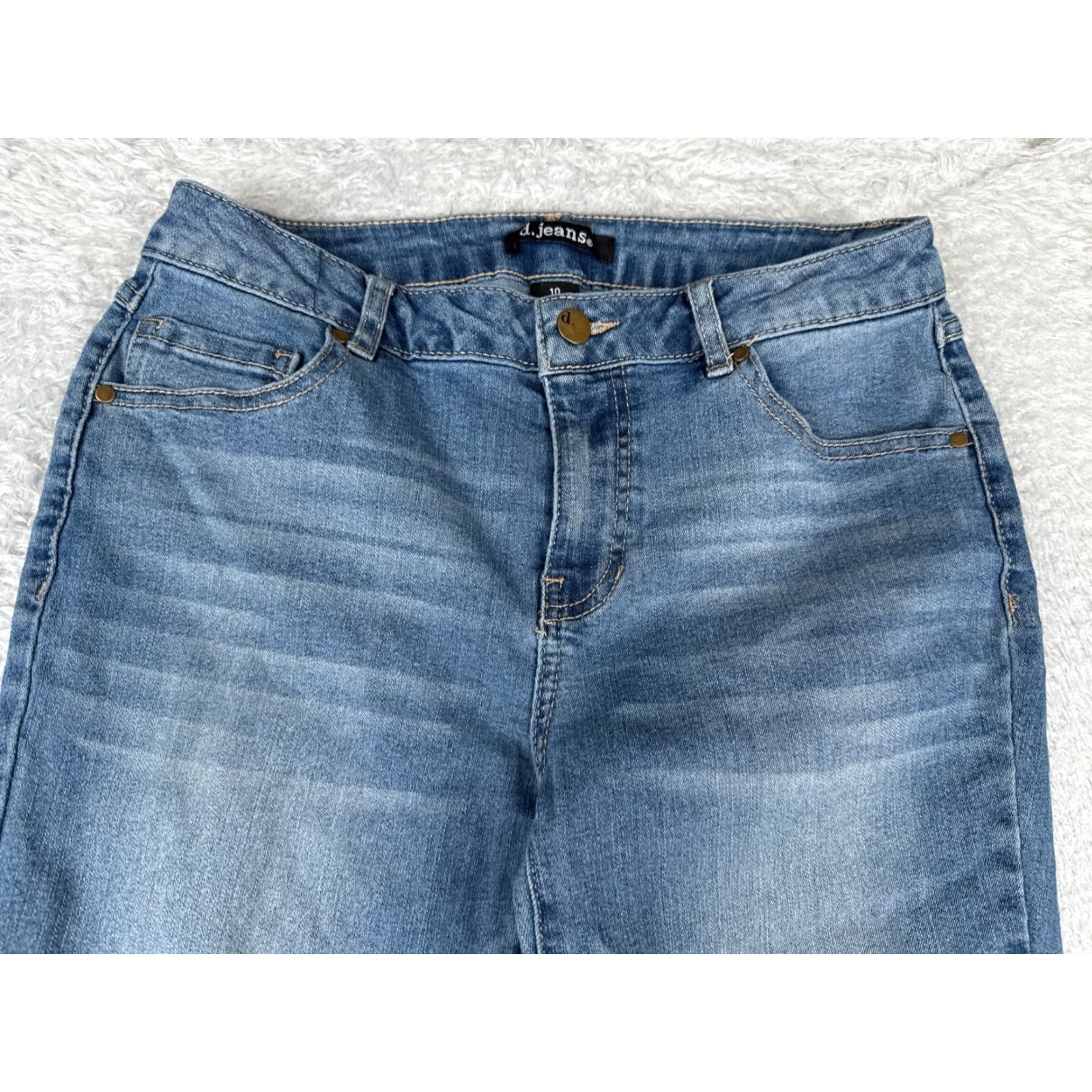 Vintage D. Jeans Women's Bootcut Jeans 10 Blue Denim Mid Rise Stretch Pockets American Classic Size 32" / US 10 / IT 46 - 4 Thumbnail
