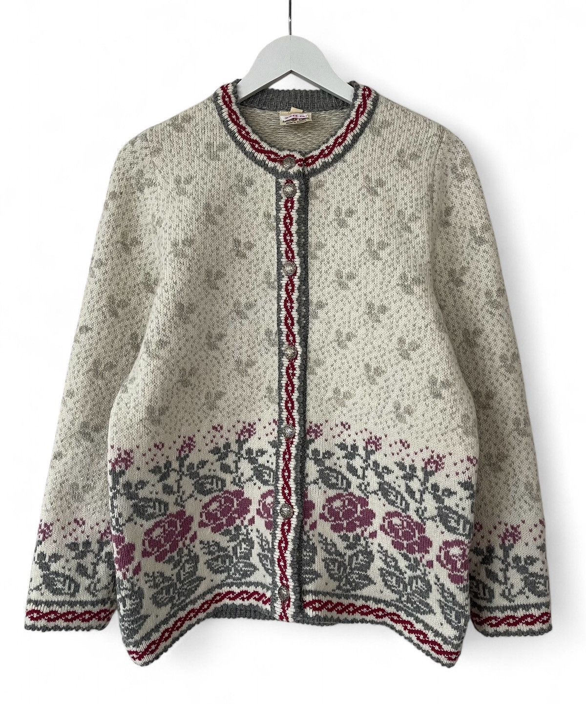 Vintage Longa Liisa Estonia Wool Cardigan Sweater Women's Size S Size S / US 4 / IT 40 - 1 Thumbnail
