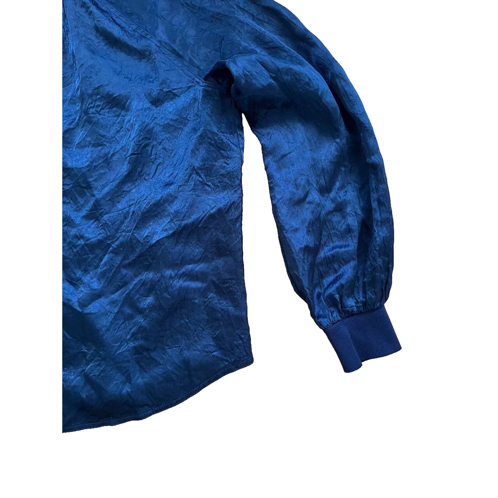London Fog LONDON Women Blouse Long Sleeve Top Length Navy Smal A000822 Size S / US 4 / IT 40 - 6 Thumbnail