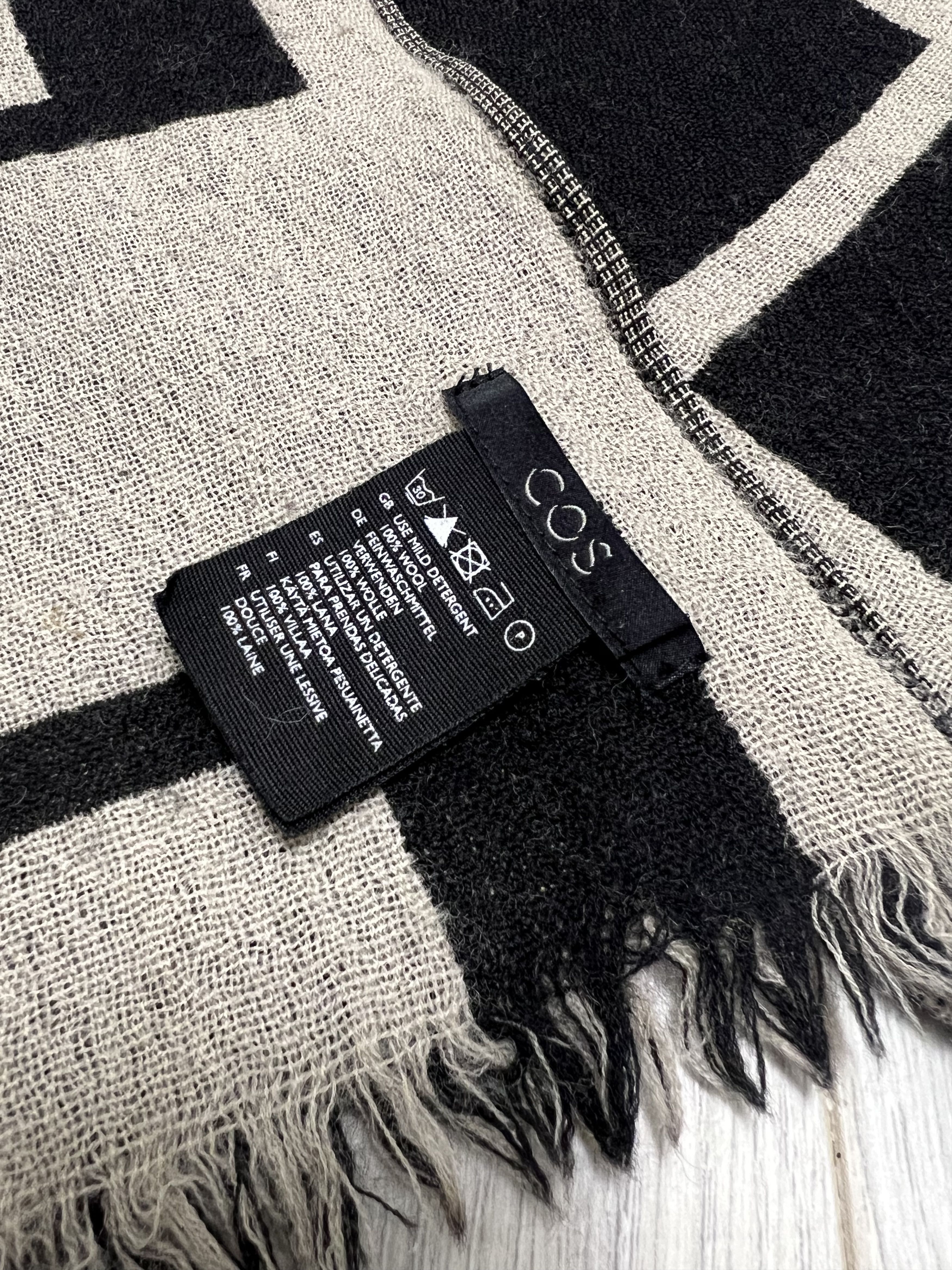 Cos Cos Women's 100% Wool Scarf Size ONE SIZE - 2 Thumbnail