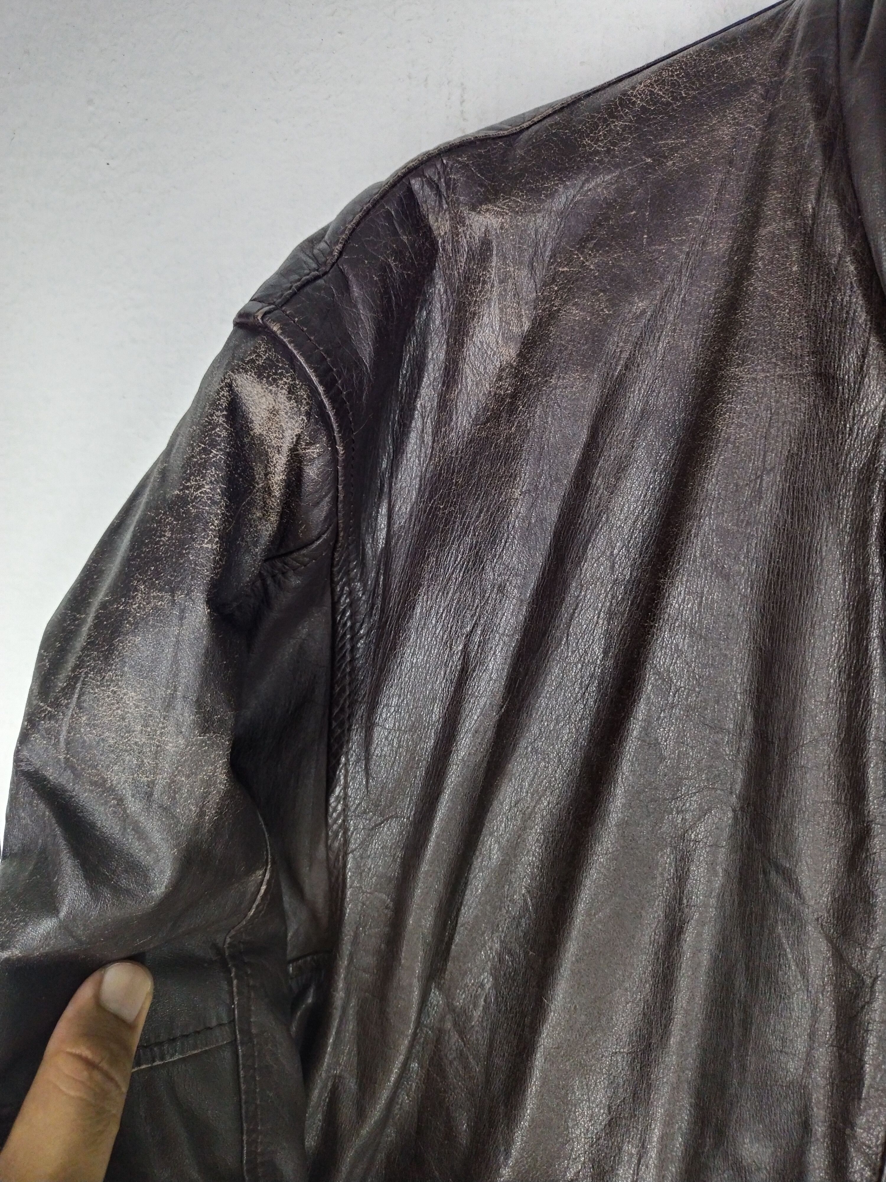 C.P. Company Archive CP Company - AW90's - Faded Leather Jacket Size US M / EU 48-50 / 2 - 13 Thumbnail