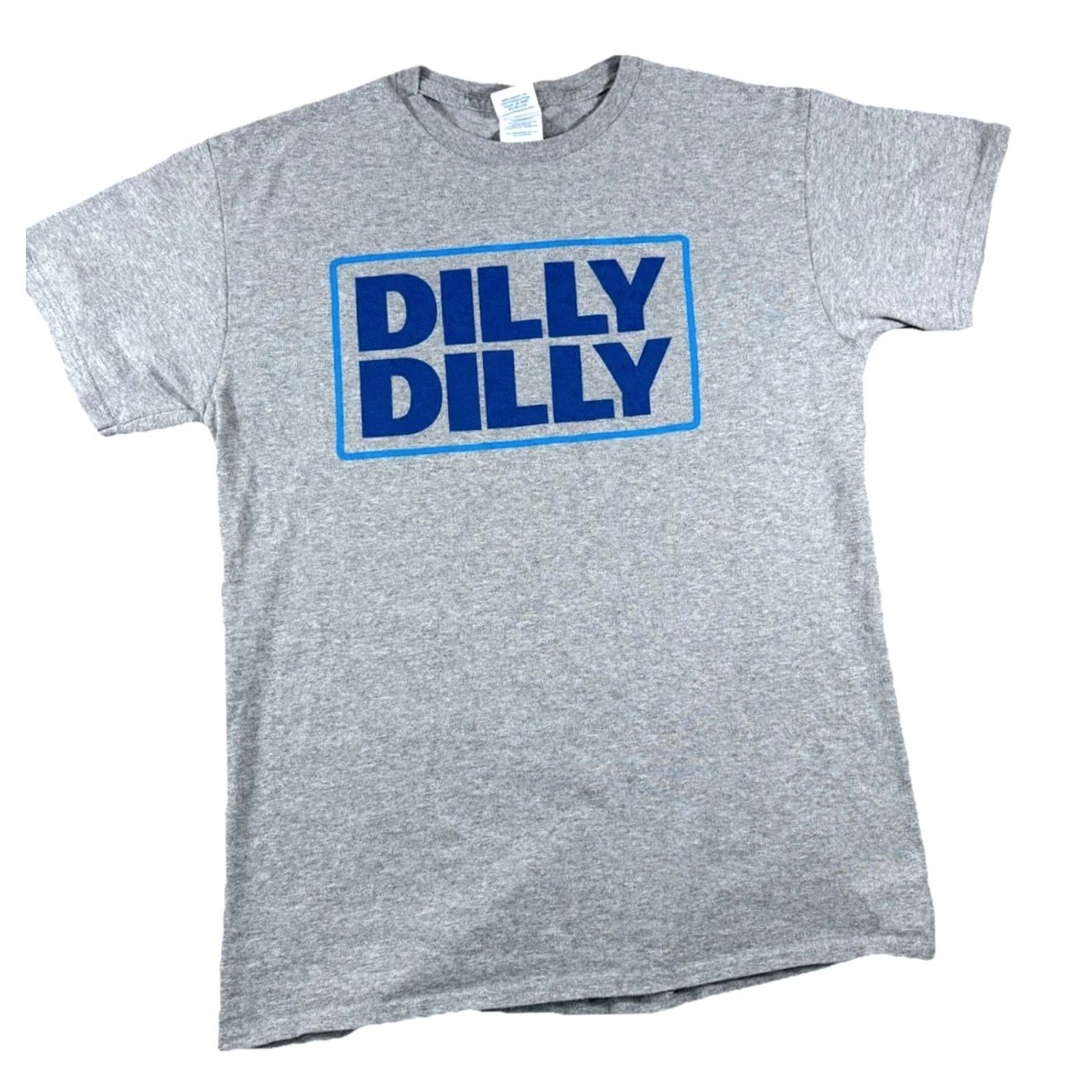 Delta Dilly Dilly Bud Light Grey Short Sleeve Graphic T-Shirt • Adult Size Medium Size US M / EU 48-50 / 2 - 2 Thumbnail