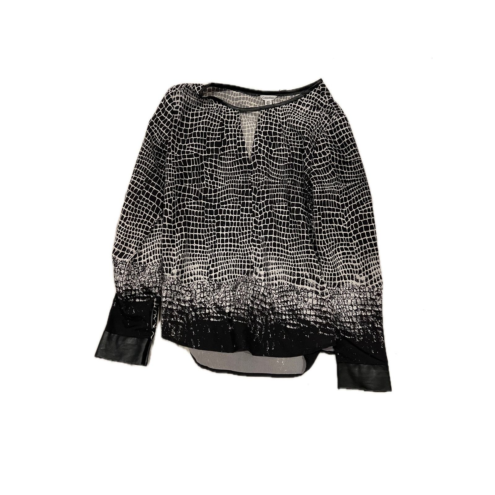 Calvin Klein Calvin Klein Shear Blouse Womans S Size S / US 4 / IT 40 - 2 Thumbnail