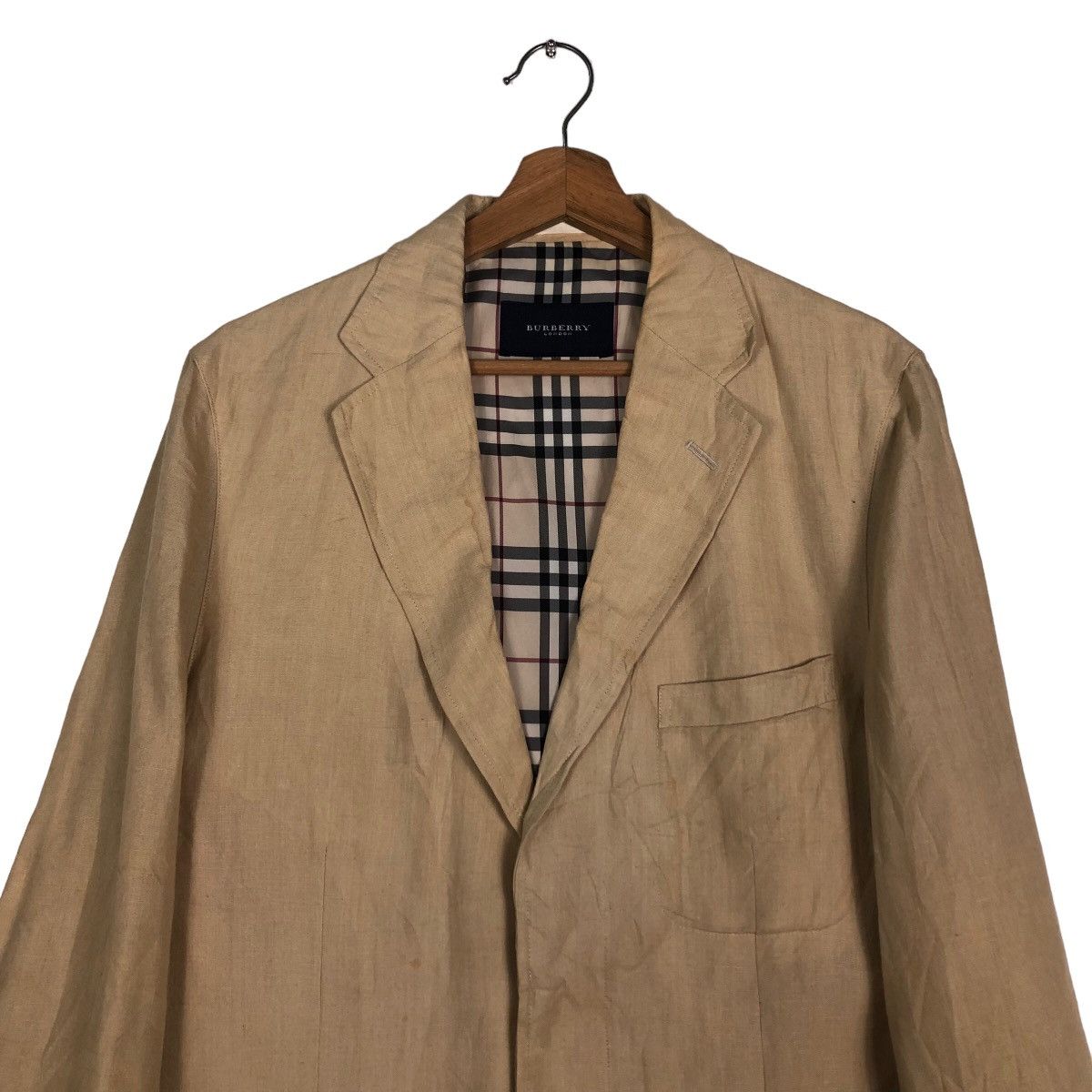 Burberry 🔥Vintage Burberry London Chore Jacket Nova Check Design Size US L / EU 52-54 / 3 - 3 Thumbnail