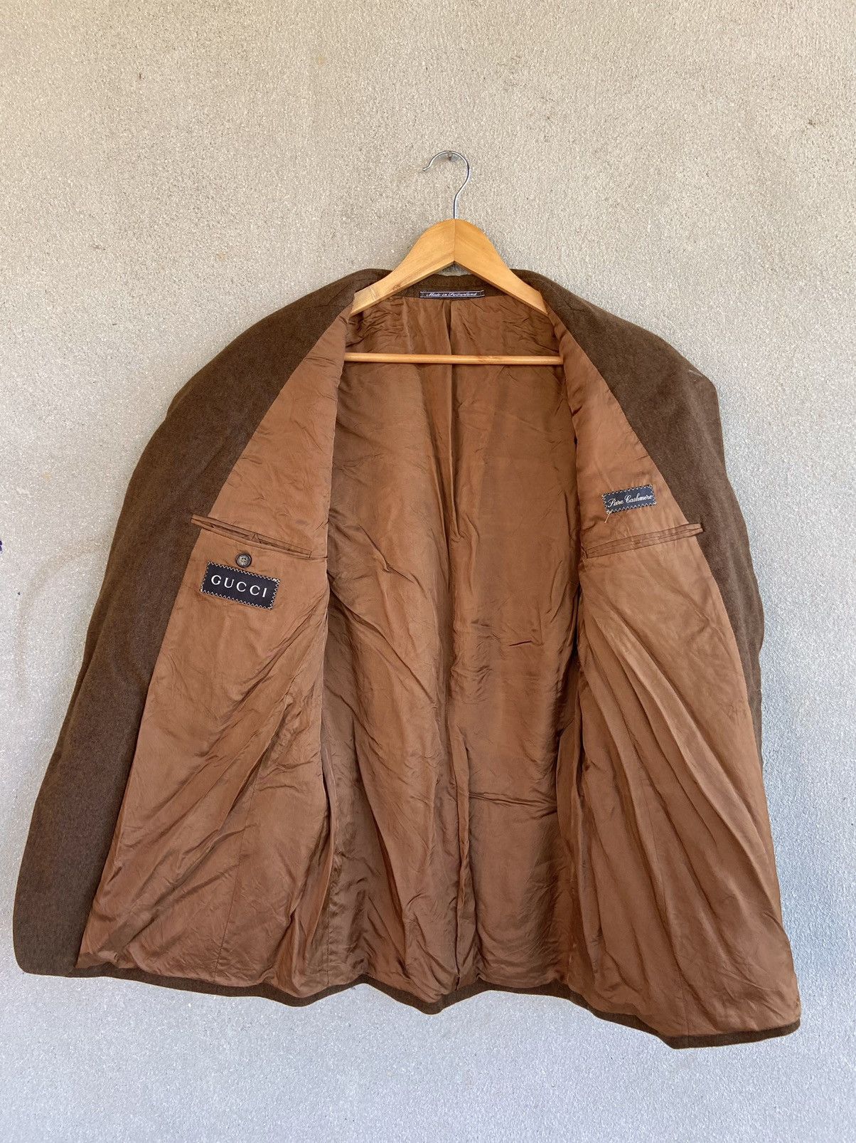 Gucci Vintage GUCCI by TOM FORD Pure Cashmere Blazer Size 52R - 3 Thumbnail