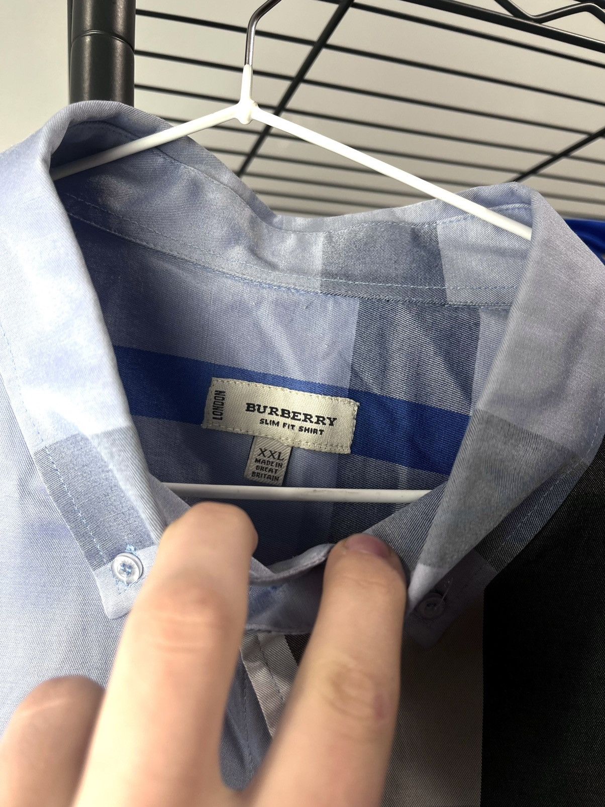 Burberry Vintage Burberry Full Checkered Shirt Luxury Size US XXL / EU 58 / 5 - 3 Thumbnail