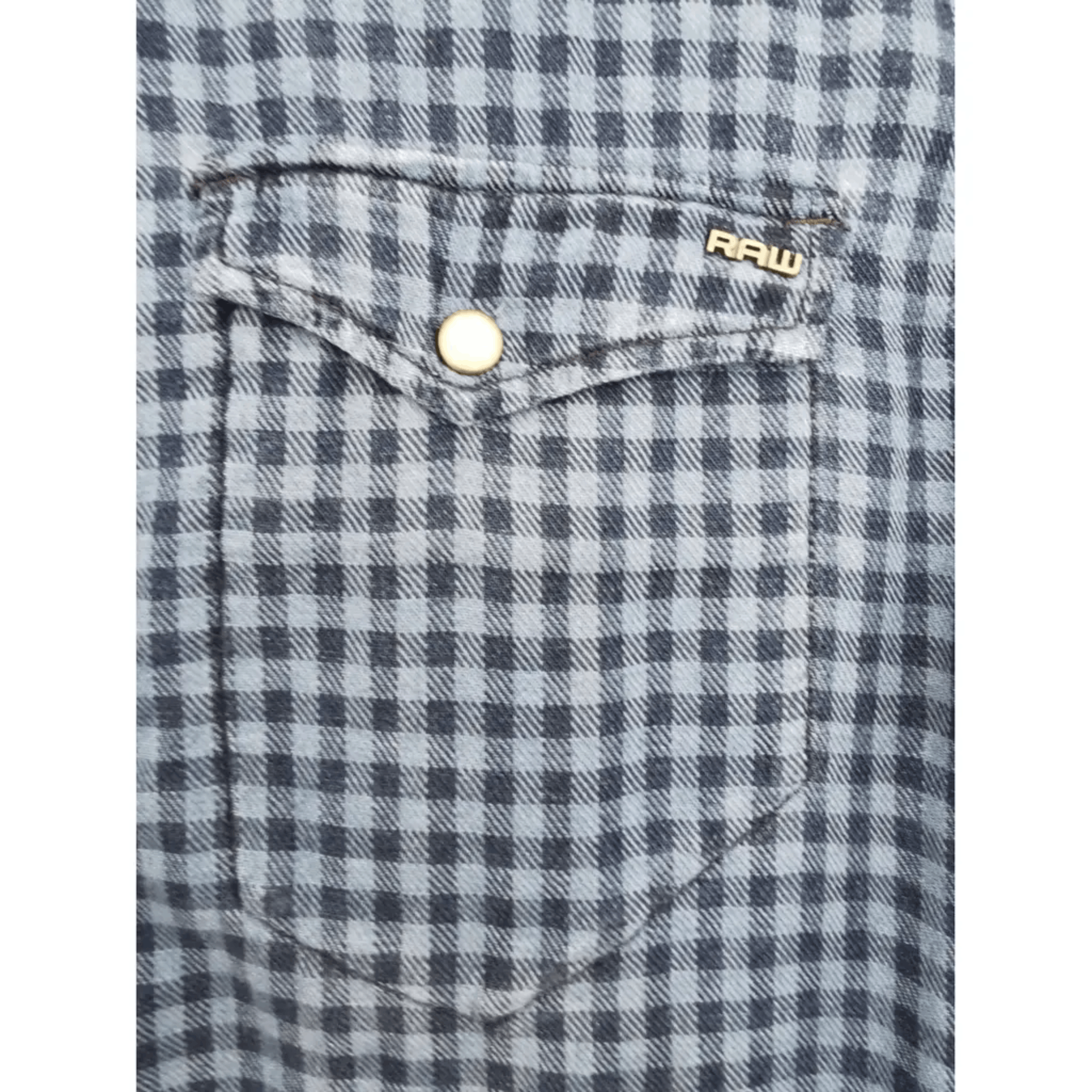 G-Star G-Star RAW Blue Gingham Snap Button Shirt Size US M / EU 48-50 / 2 - 6 Thumbnail