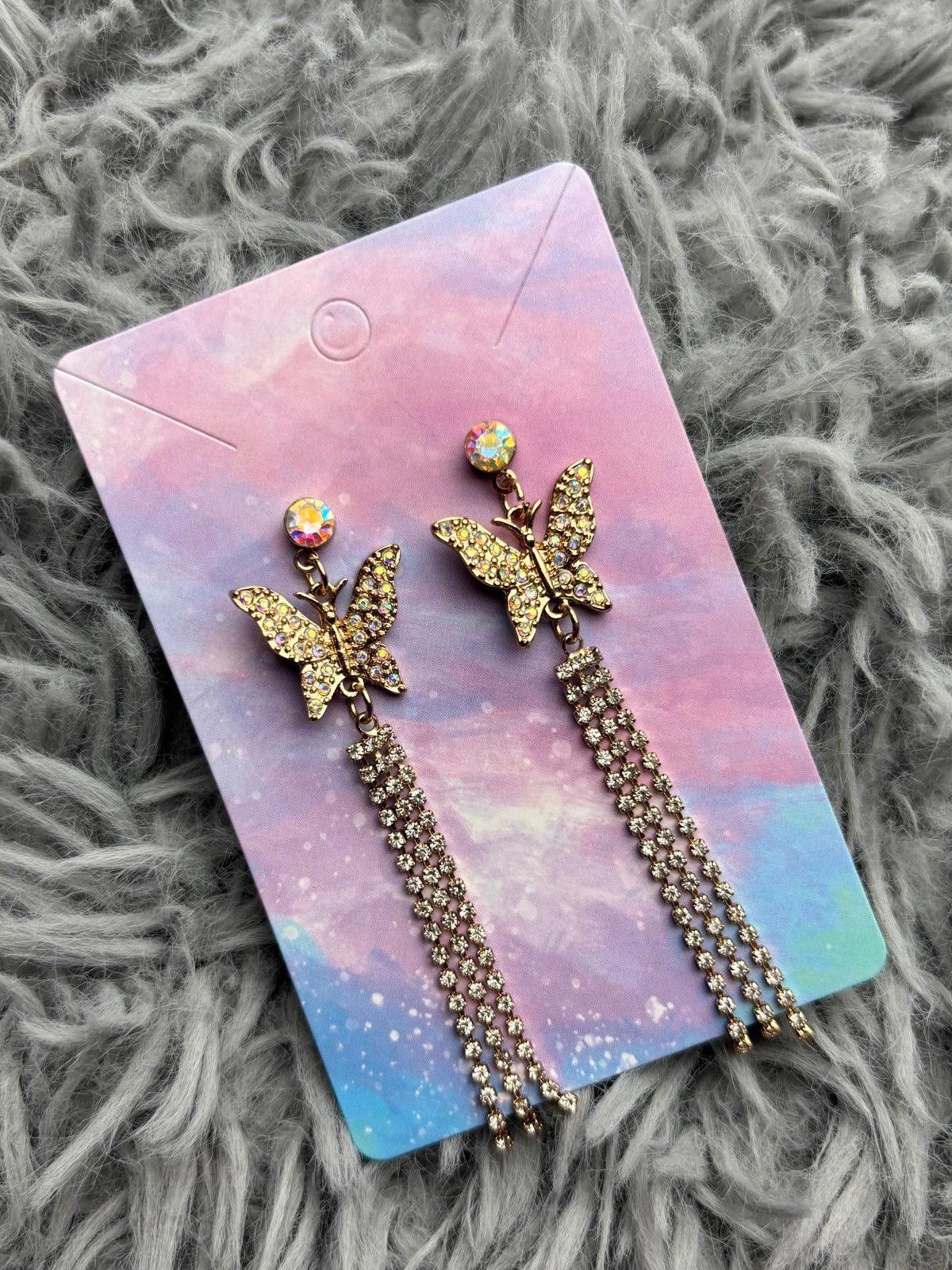 Handmade Butterfly earrings Size ONE SIZE - 1 Preview
