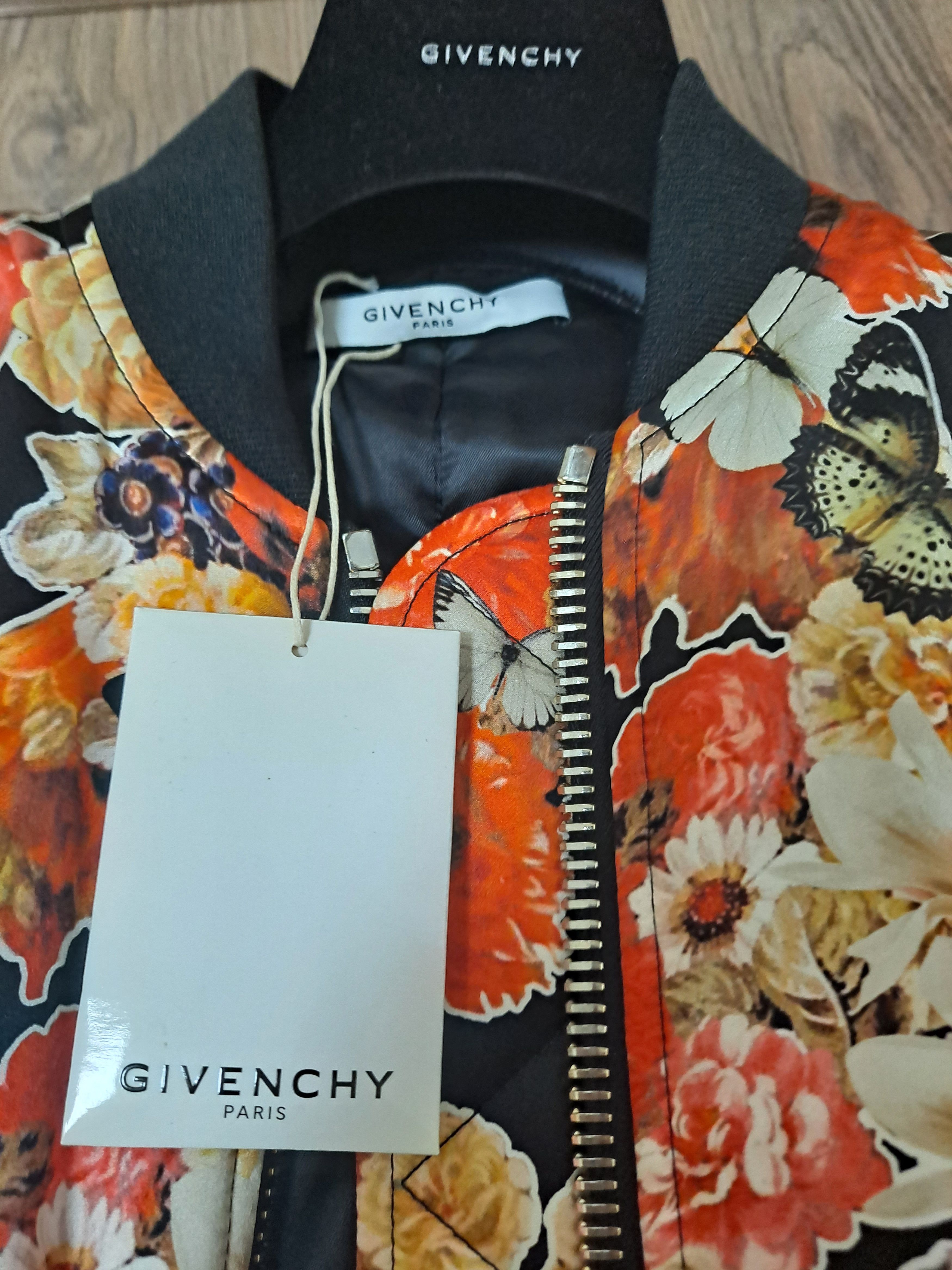 Givenchy NWT $4.8K Givenchy Floral silk bomber jacket brand new Size S / US 4 / IT 40 - 7 Thumbnail