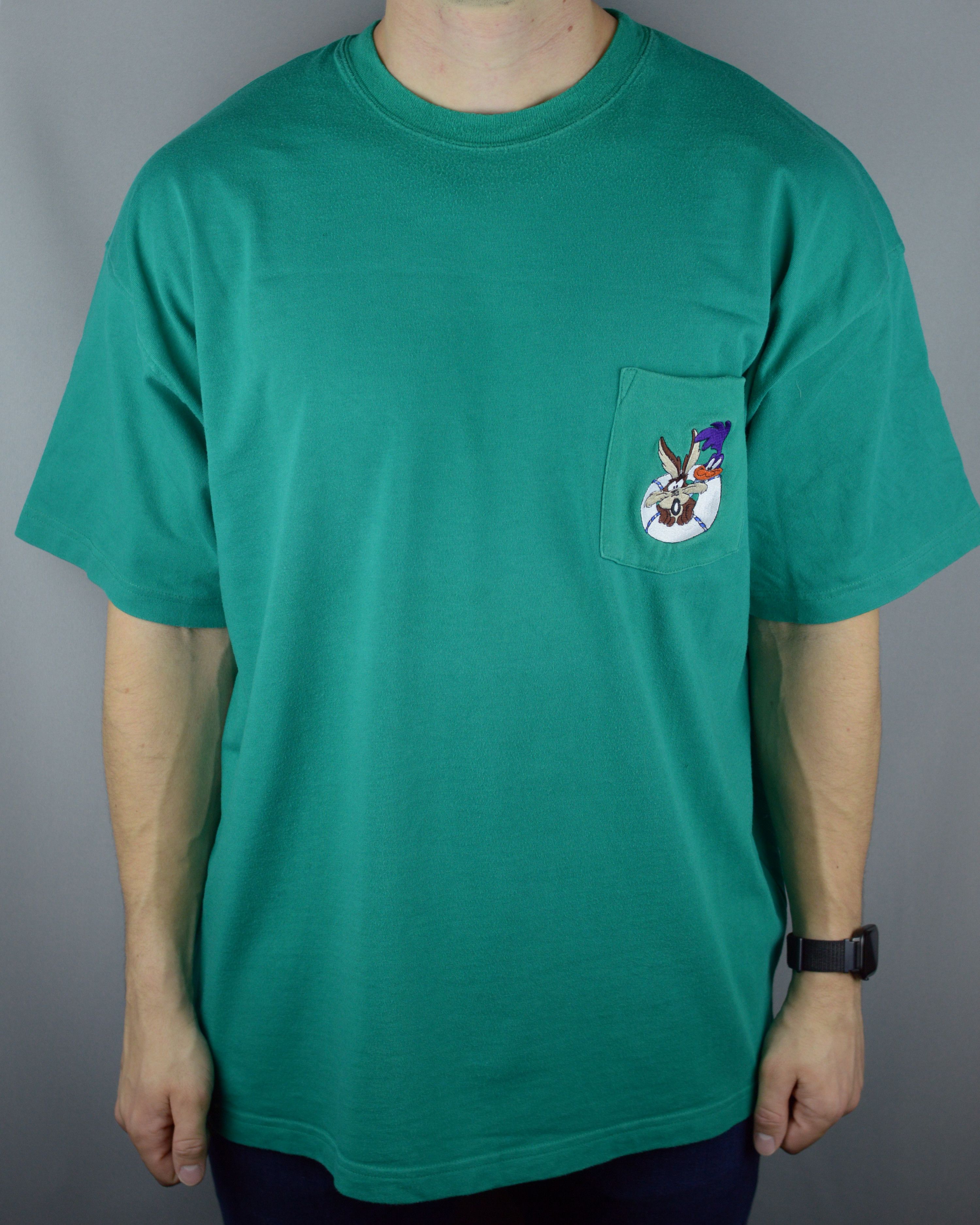 Vintage Vintage Looney Tunes 90s pocket t shirt Size US XXL / EU 58 / 5 - 1 Thumbnail