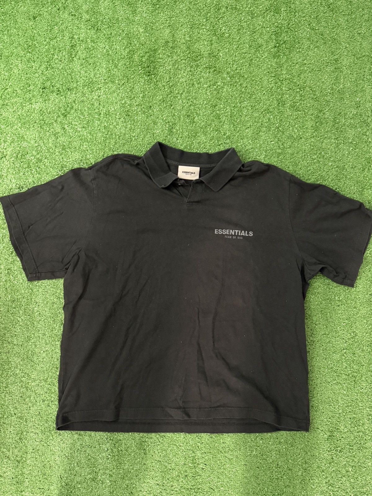 Essentials Fear of God Essentials Short Sleeve Polo “Black” Size US L / EU 52-54 / 3 - 1 Thumbnail