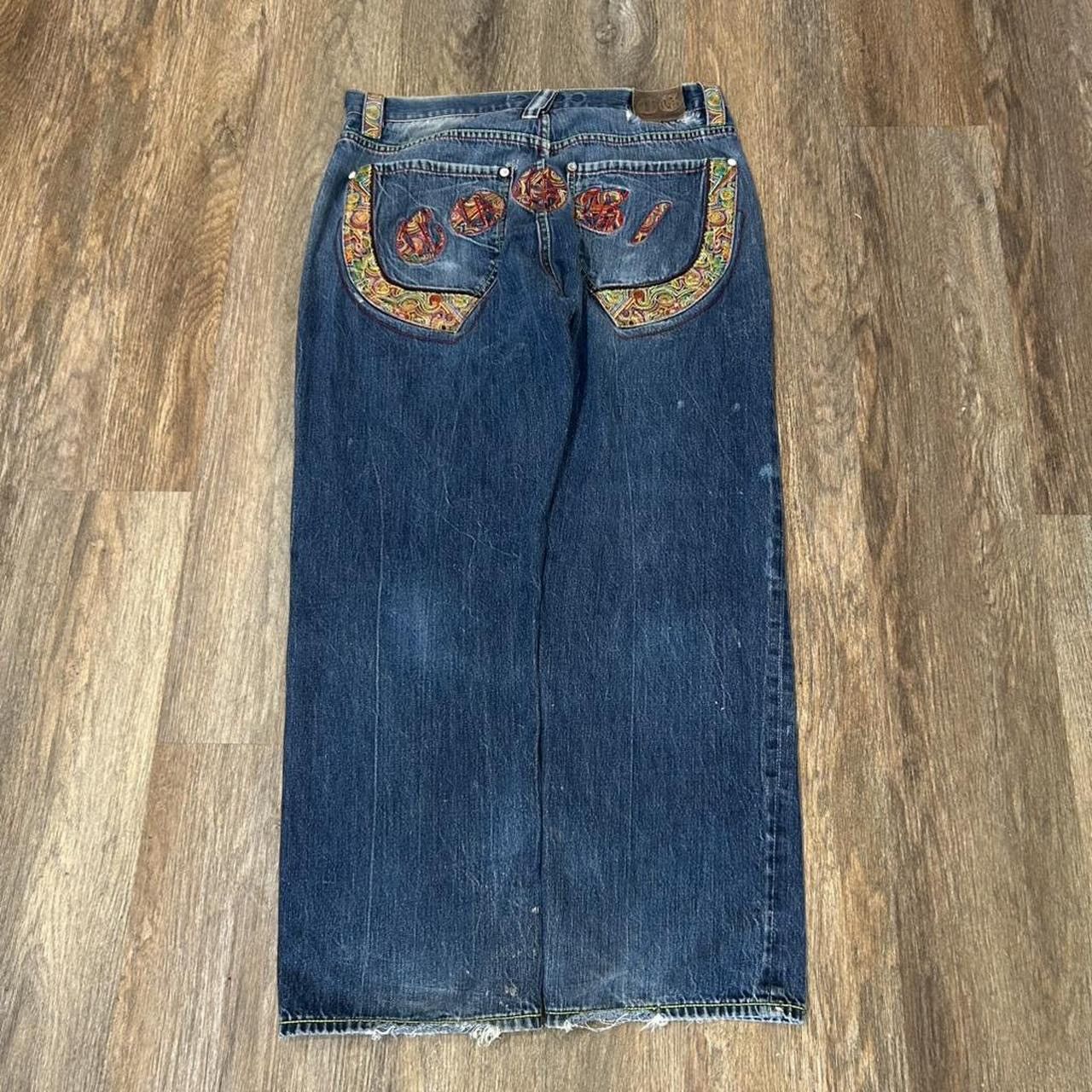 Coogi Y2K Coogi Embroidered Wide Leg Jeans Size 34 Size US 34 / EU 50 - 2 Thumbnail