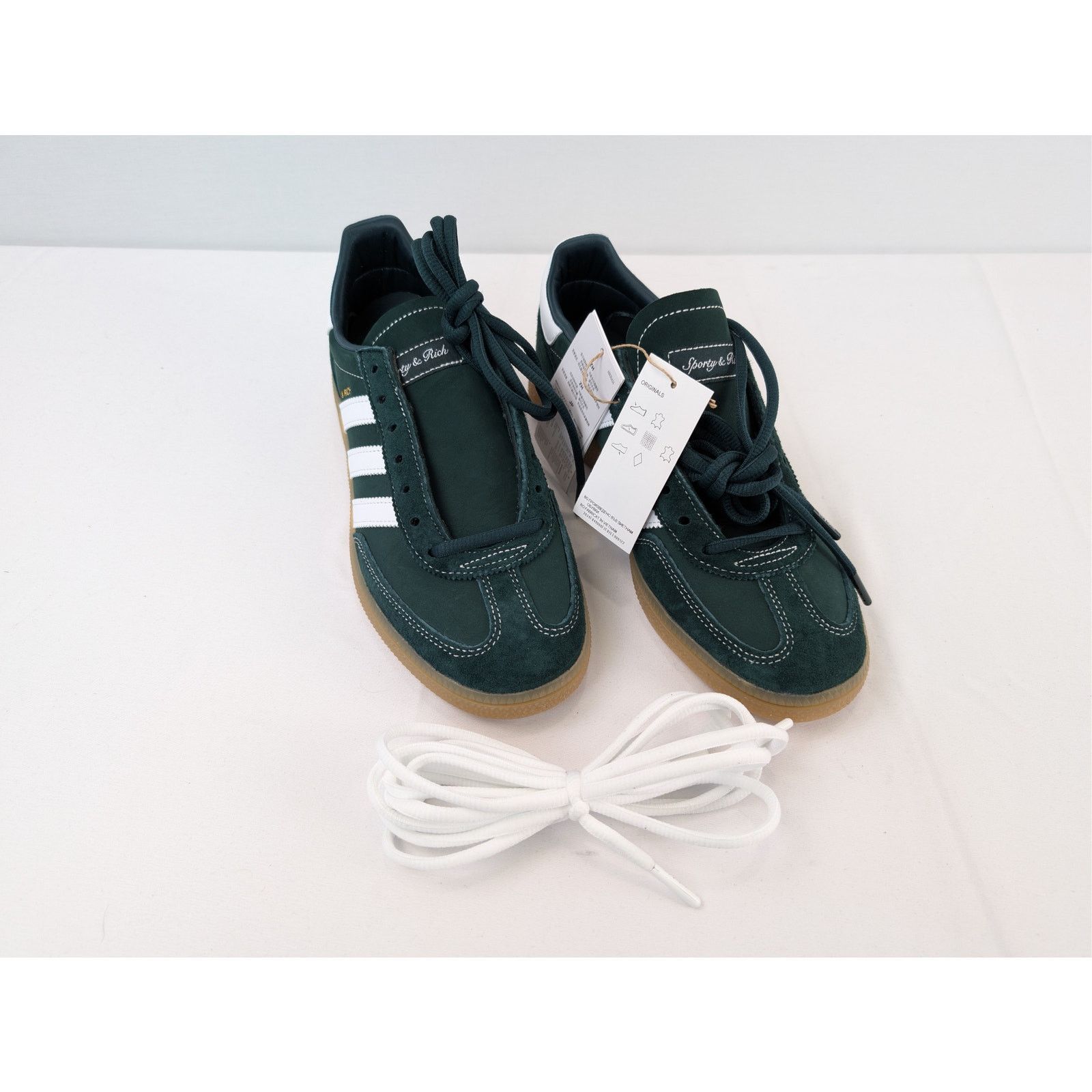 Adidas × Sporty & Rich o1rshd1 Handball Spezial x Sporty & Rich sneakers Dark Green Size US 12.5 / EU 45-46 - 6 Thumbnail