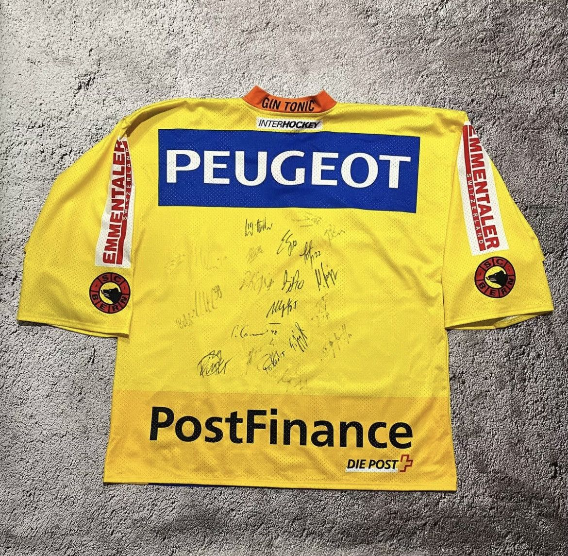 NHL × Vintage Ice Hockey SC Bern Jersey Swiss Yellow Yvette Peugeot Size US S / EU 44-46 / 1 - 2 Thumbnail