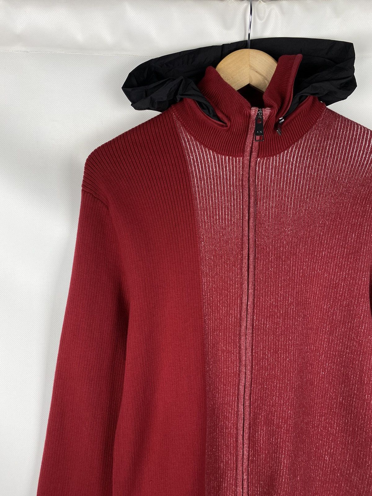 Armani Exchange Armani Exchange men’s full zip knitted hooded sweater size M Size US M / EU 48-50 / 2 - 4 Thumbnail