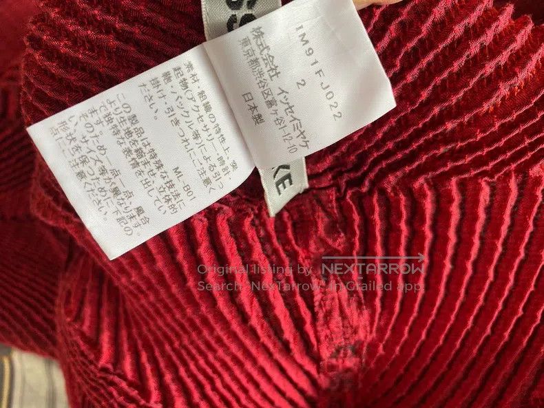 Issey Miyake Issey Miyake Red Long Sleeve Top Size M / US 6-8 / IT 42-44 - 9 Thumbnail