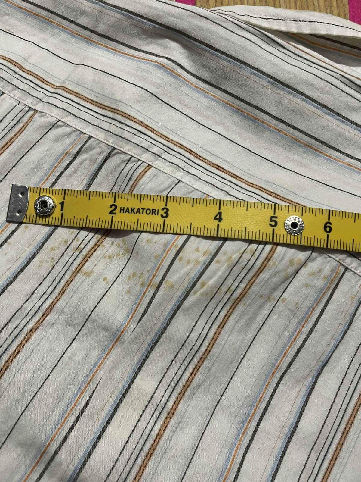 PPFM Y2K PPFM short sleeve shirt with striped motif Size US M / EU 48-50 / 2 - 8 Thumbnail