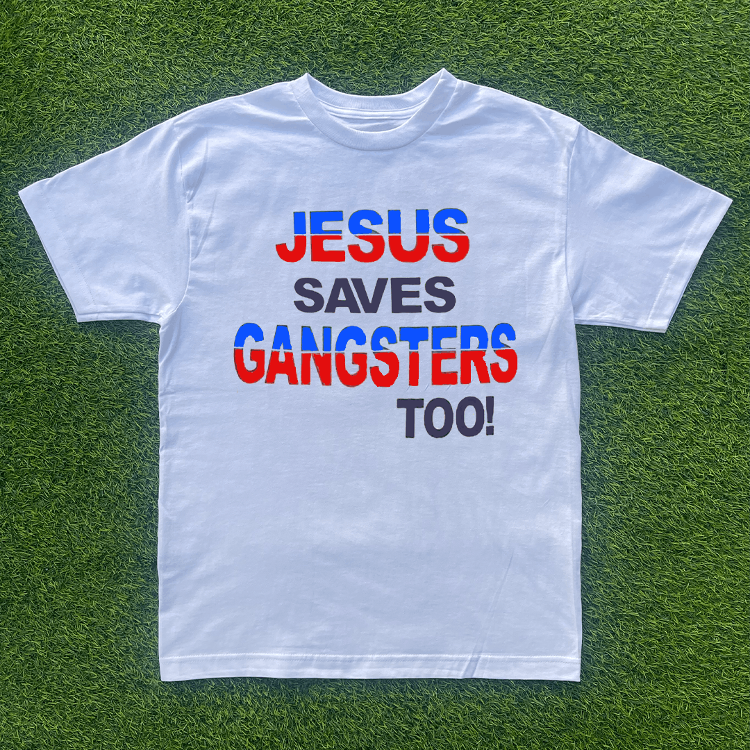 Vintage JESUS SAVES GANGSTAS TSHIRT Size US M / EU 48-50 / 2 - 1 Preview