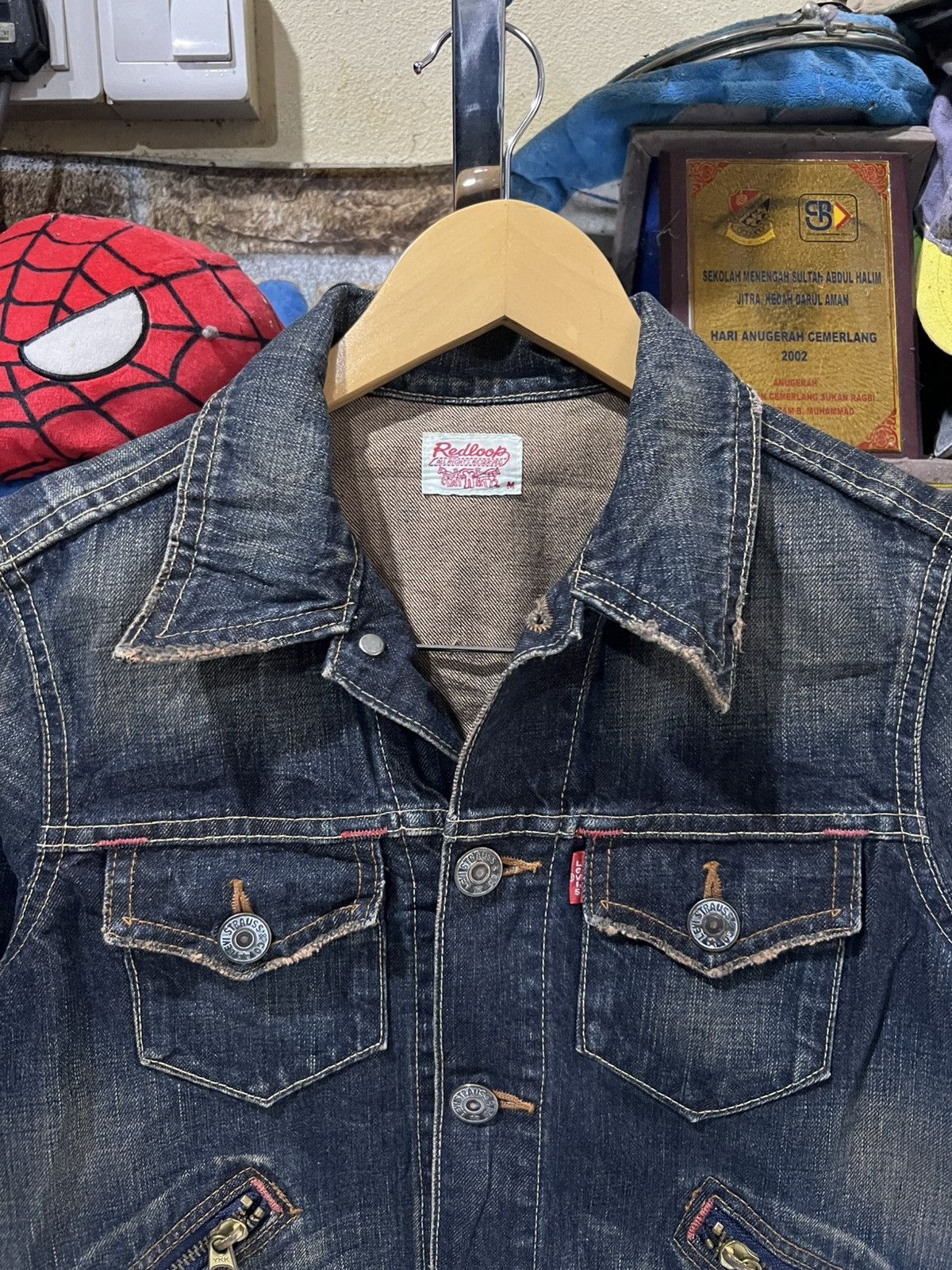 Levi's 🔥Vintage Levis Redloop Denim Jacket Size S / US 4 / IT 40 - 4 Thumbnail