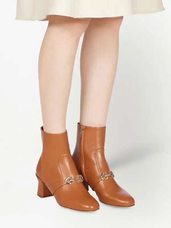 Salvatore Ferragamo o1y0426 Ankle Boots in Camel Size US 9.5 / IT 39.5 - 5 Thumbnail