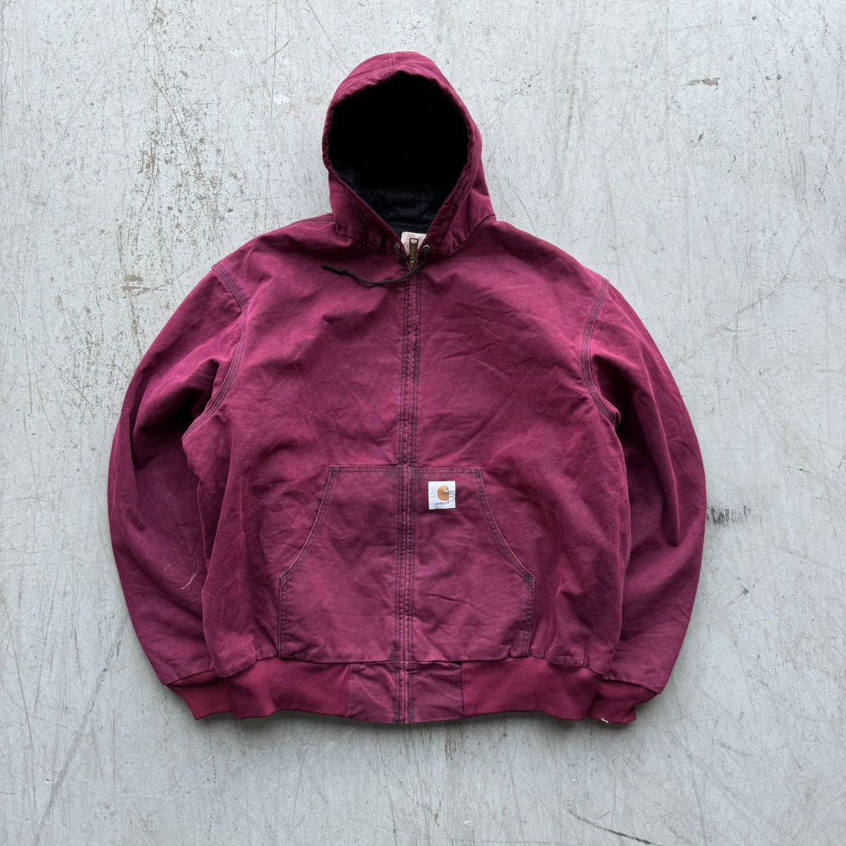 Carhartt × Vintage Vintage Carhartt Purple Faded Distressed Jacket Hooded Size US XXL / EU 58 / 5 - 1 Thumbnail