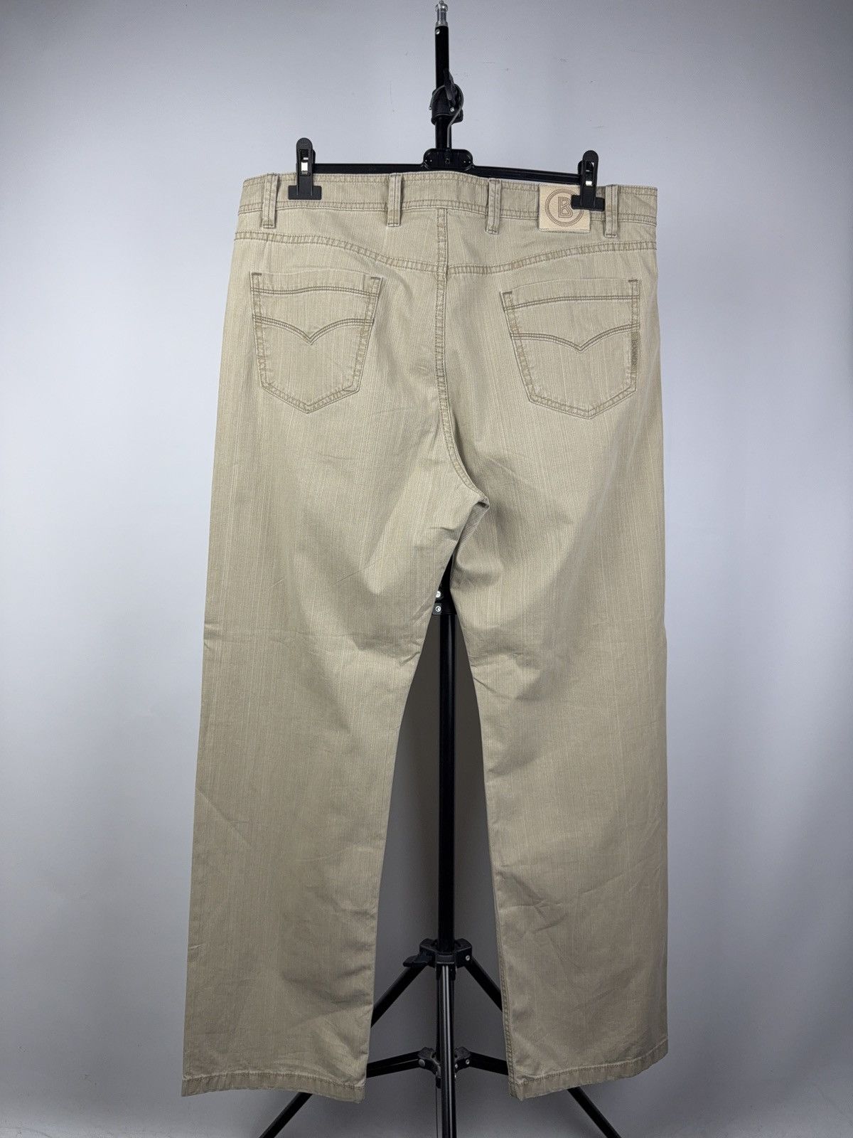 Bogner Vintage 00s Retro Beige Bogner Cotton Comfort Fit Pants Size US 38 / EU 54 - 7 Thumbnail