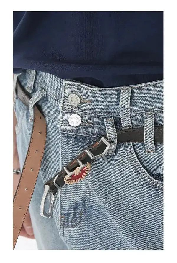 Japanese Brand Double Layer High Waist Light Blue Jean Size US 30 / EU 46 - 4 Thumbnail