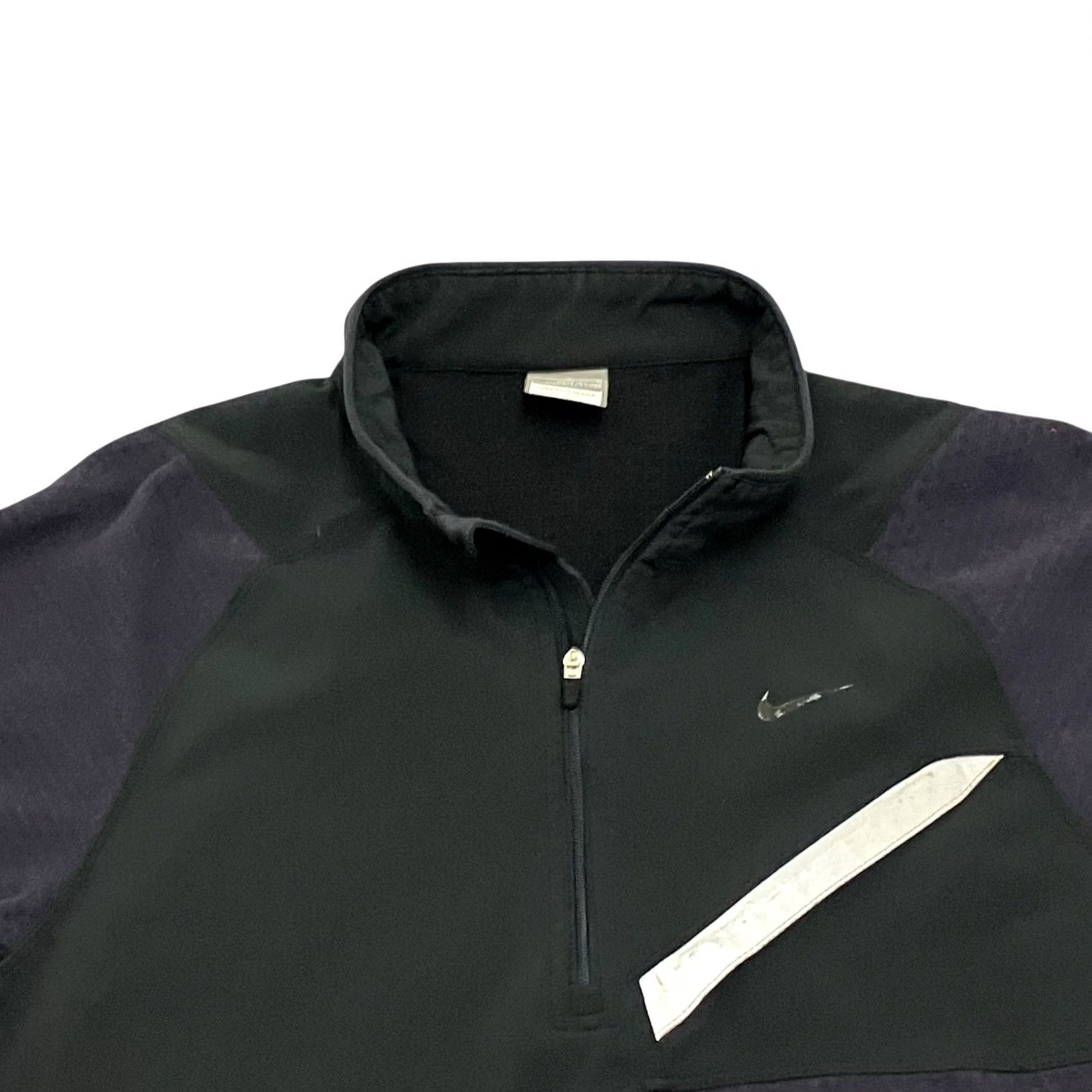 Nike Nike Fleece 1/2 Zip Therma Fit Navy Mens M Logo Y2K Retro Sports Sweatshirt Size US M / EU 48-50 / 2 - 2 Thumbnail