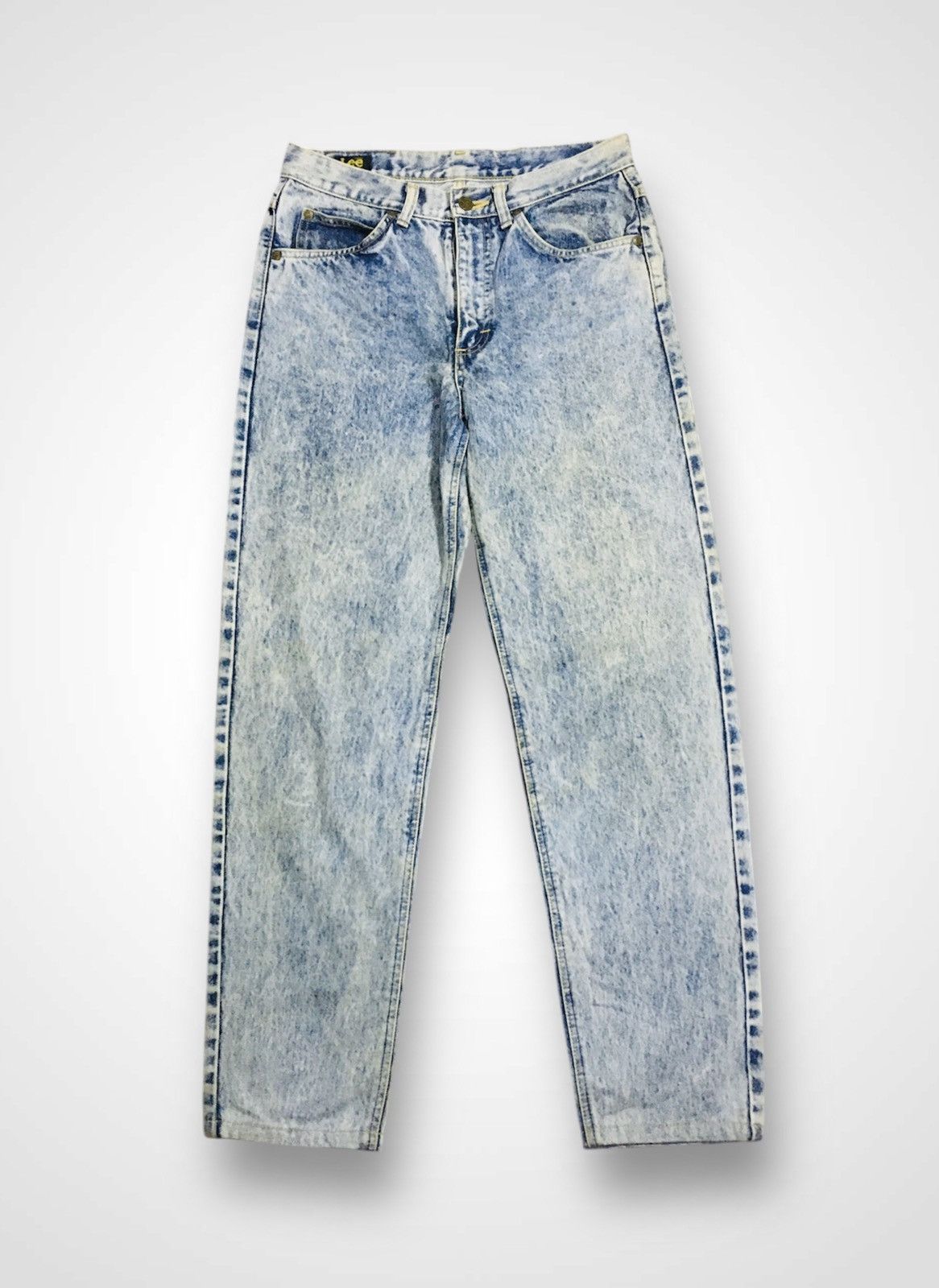 Japanese Brand × Lee Lee Acid Wash Jeans (16) Size US 29 - 1 Thumbnail