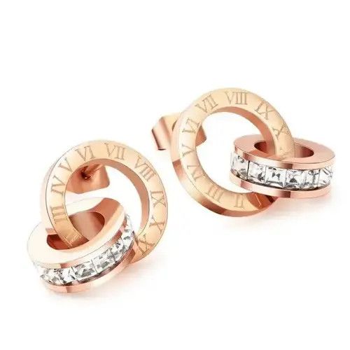 Jewelry Roman Number Carved Earring Size ONE SIZE - 2 Thumbnail