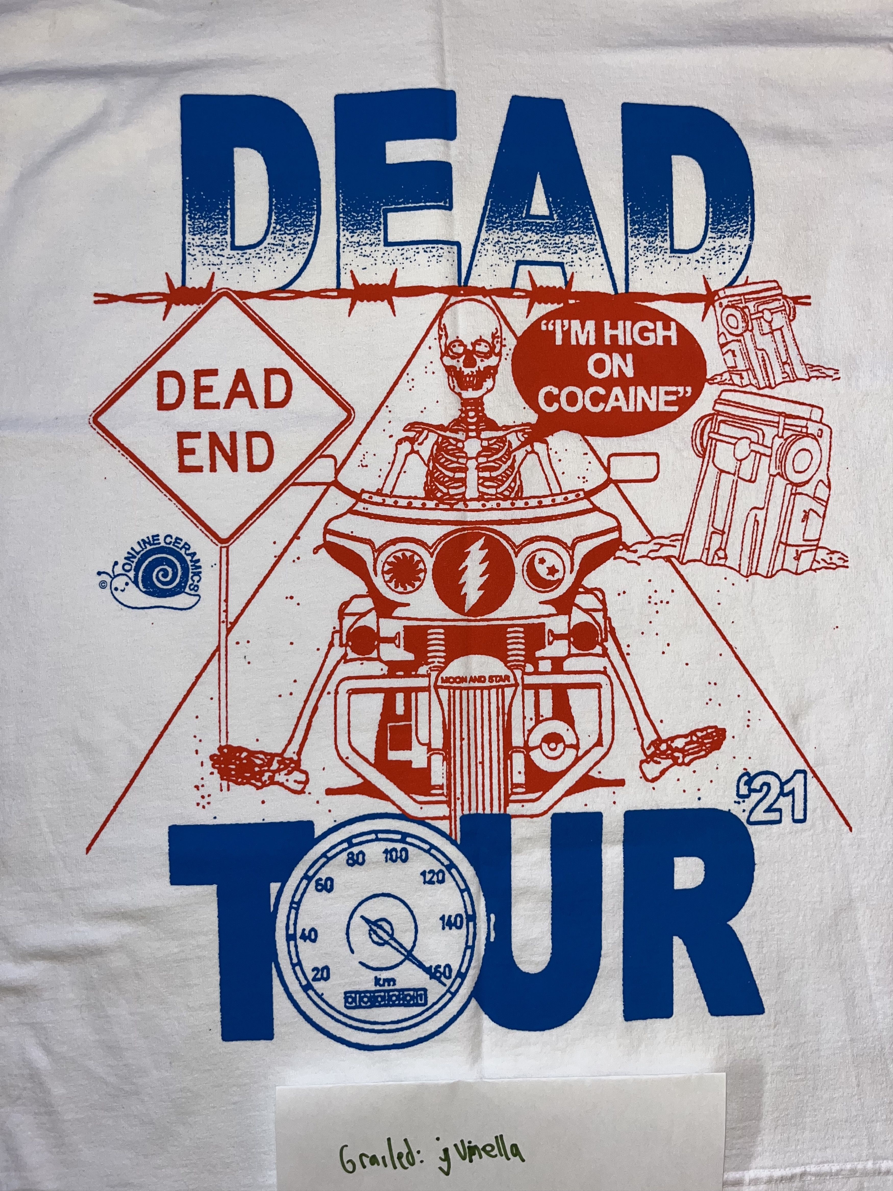 Grateful Dead × Online Ceramics Online ceramics arrive dead tee size L brand new Size US L / EU 52-54 / 3 - 3 Thumbnail