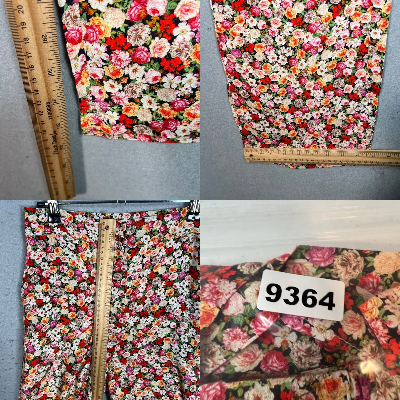 Mango Mango Womens Floral Trousers High-Waist Size 6 Multicolor Viscose & Polyester Size 28" / US 6 / IT 42 - 8 Thumbnail