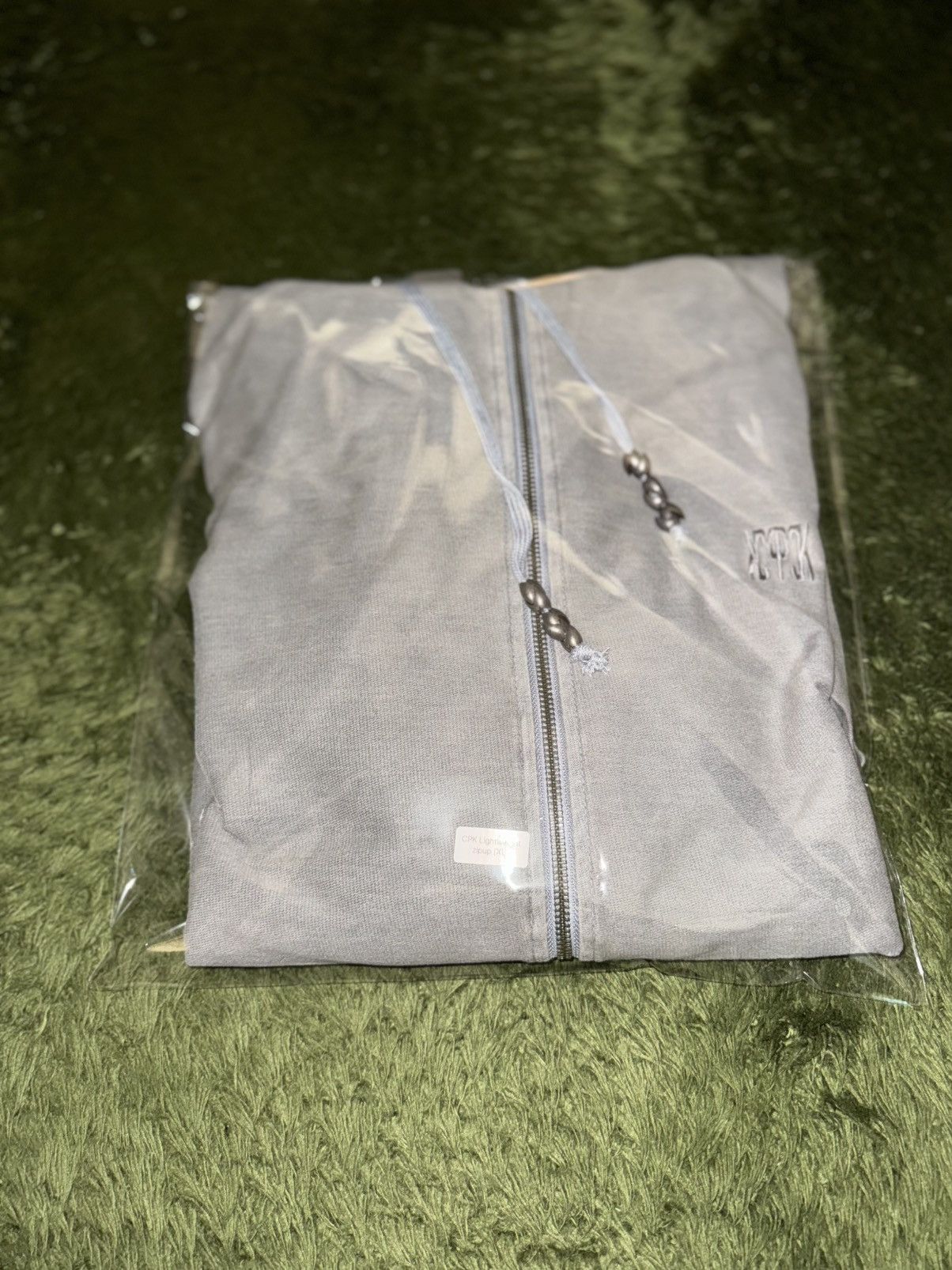 Japanese Brand [XL] Cost per Kilo Lightweight Bleached Zip-Up Hoodie – Grey Size US XL / EU 56 / 4 - 13 Thumbnail